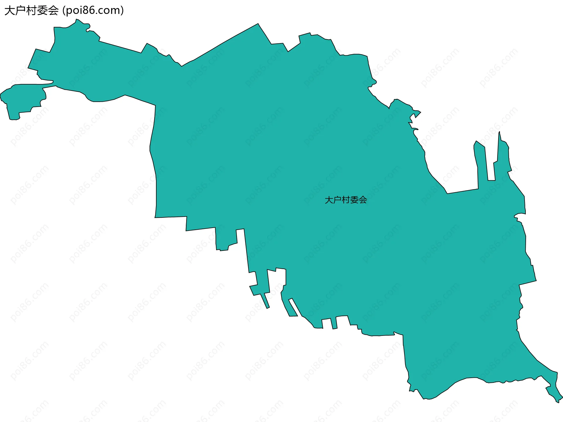大户村委会边界地图