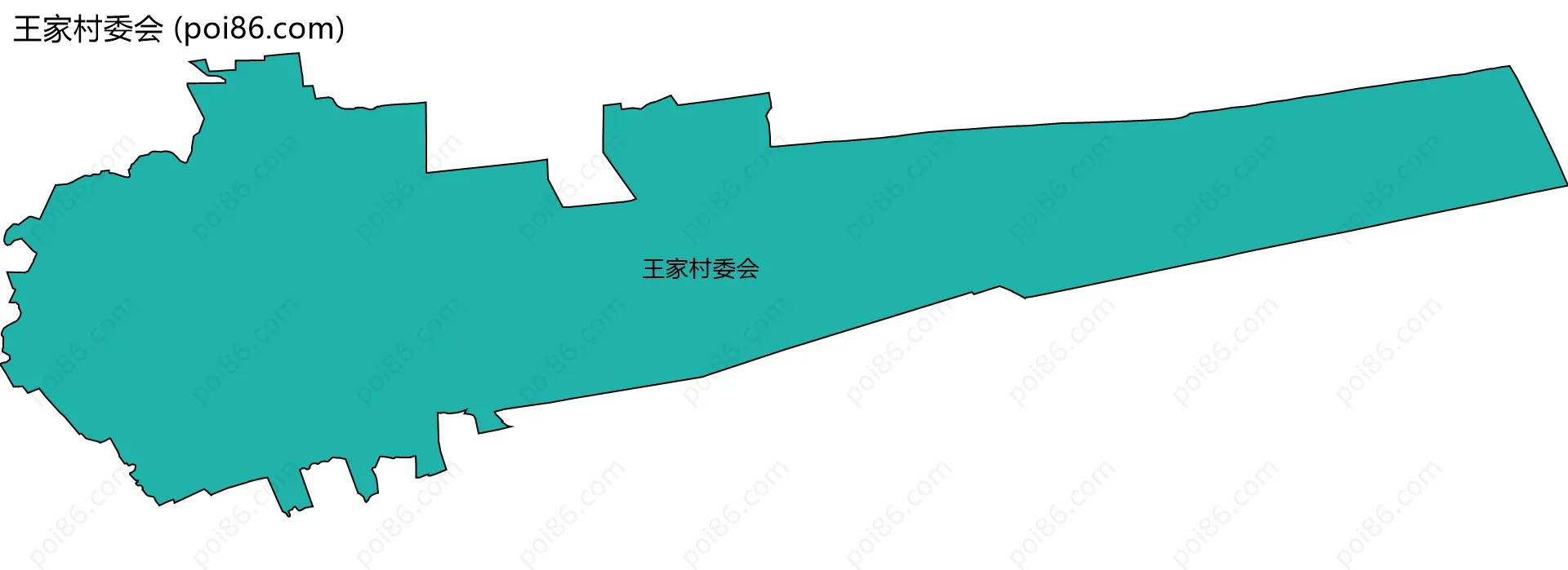 王家村委会边界地图