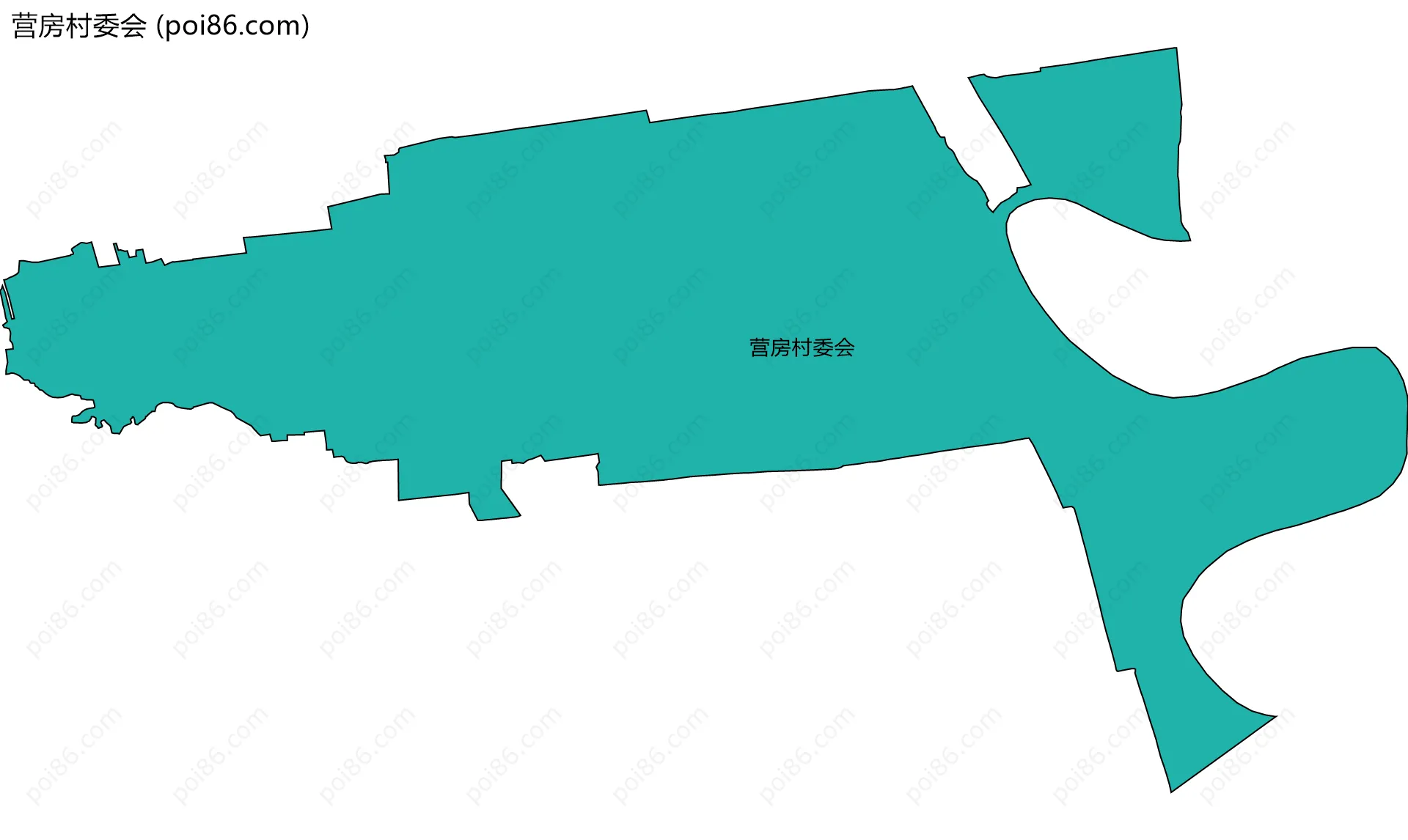 营房村委会边界地图