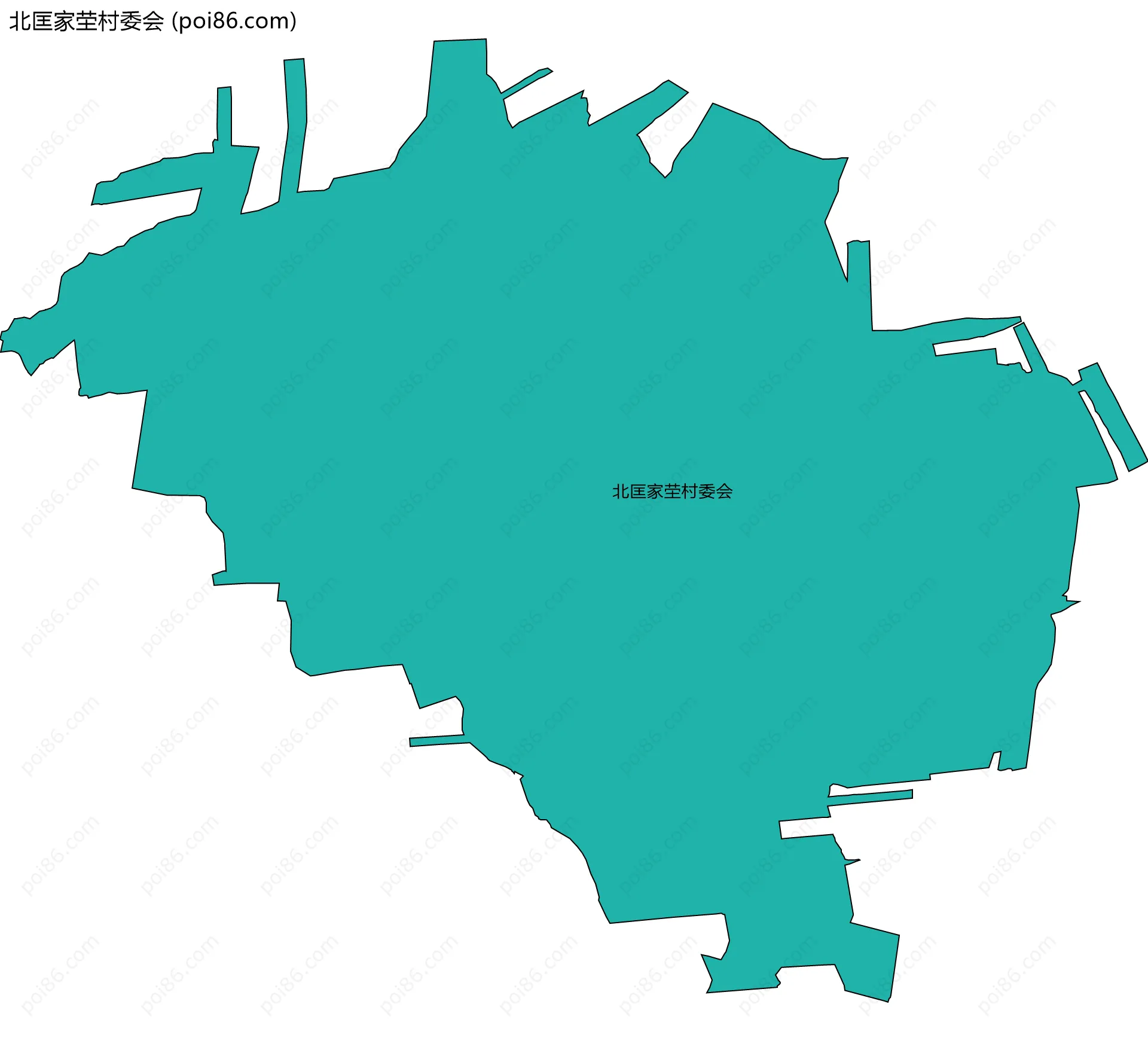 北匡家茔村委会边界地图