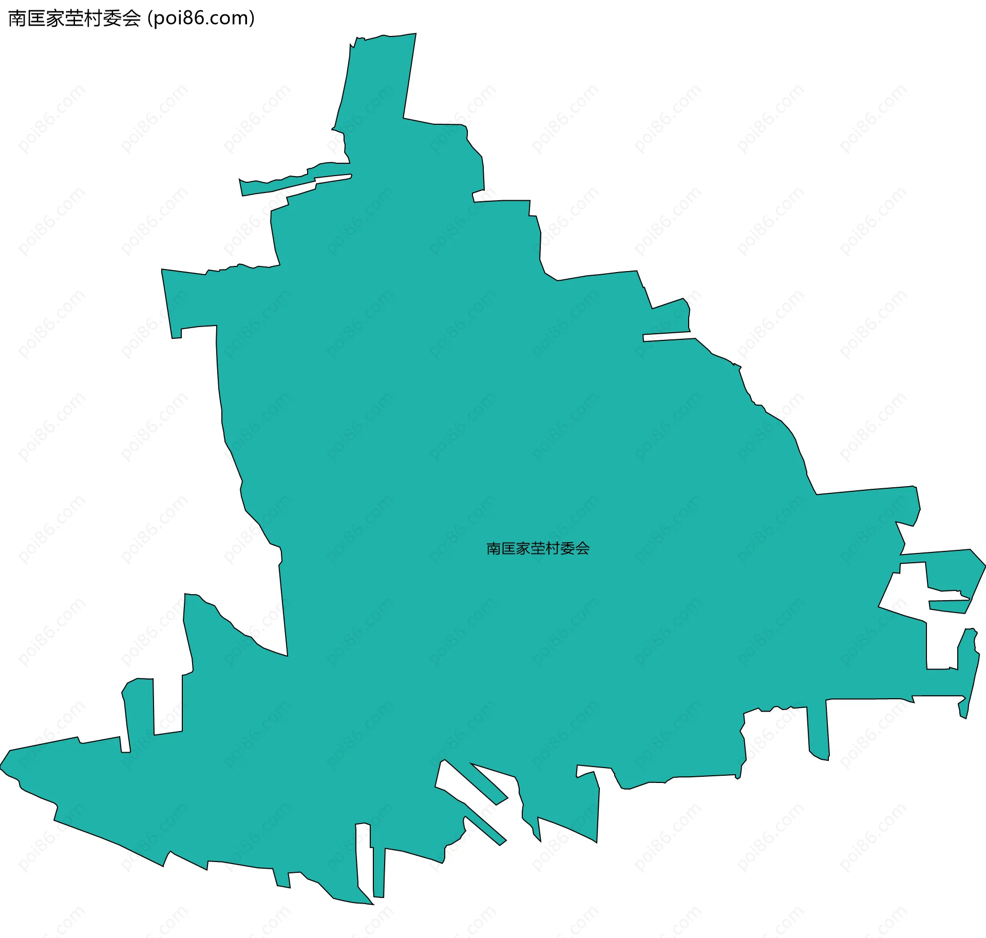 南匡家茔村委会边界地图