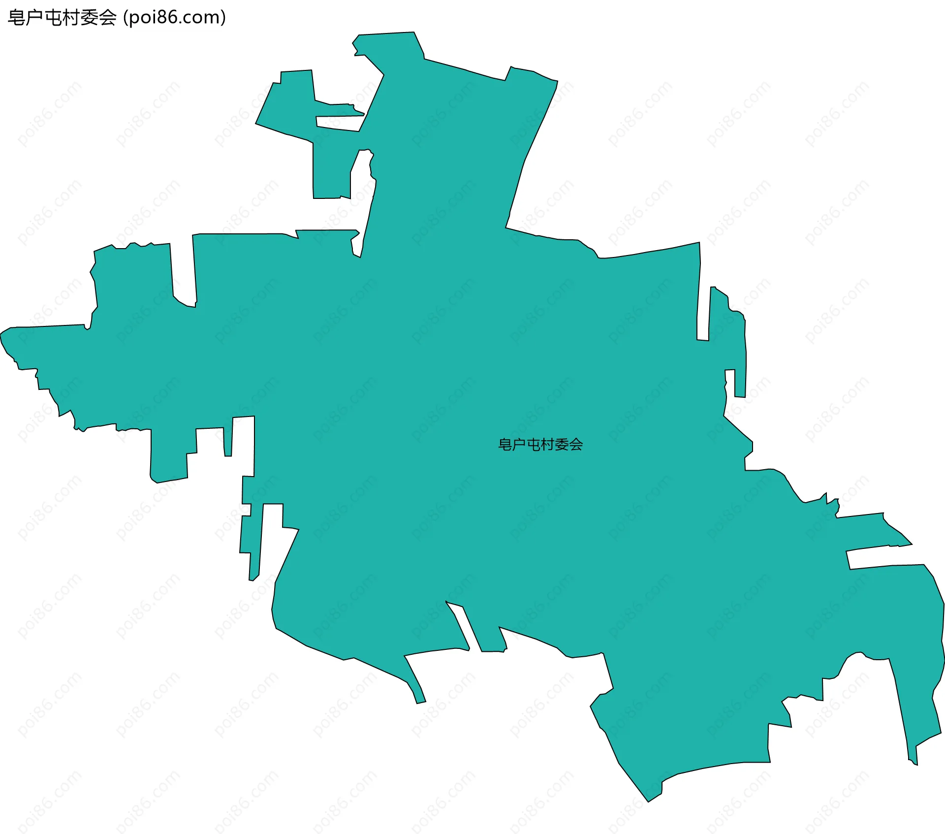 皂户屯村委会边界地图