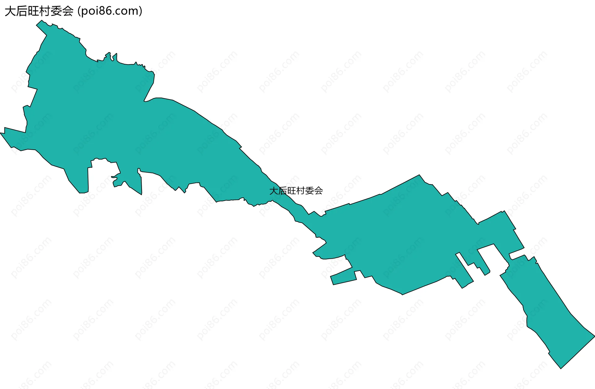 大后旺村委会边界地图