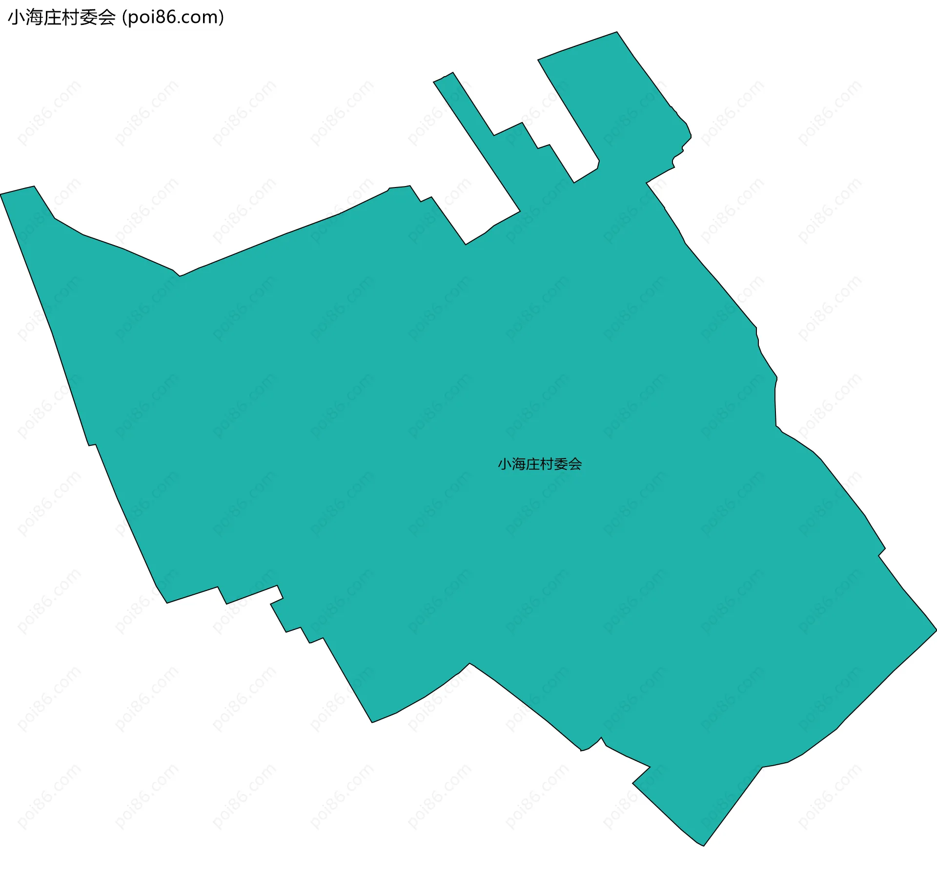 小海庄村委会边界地图