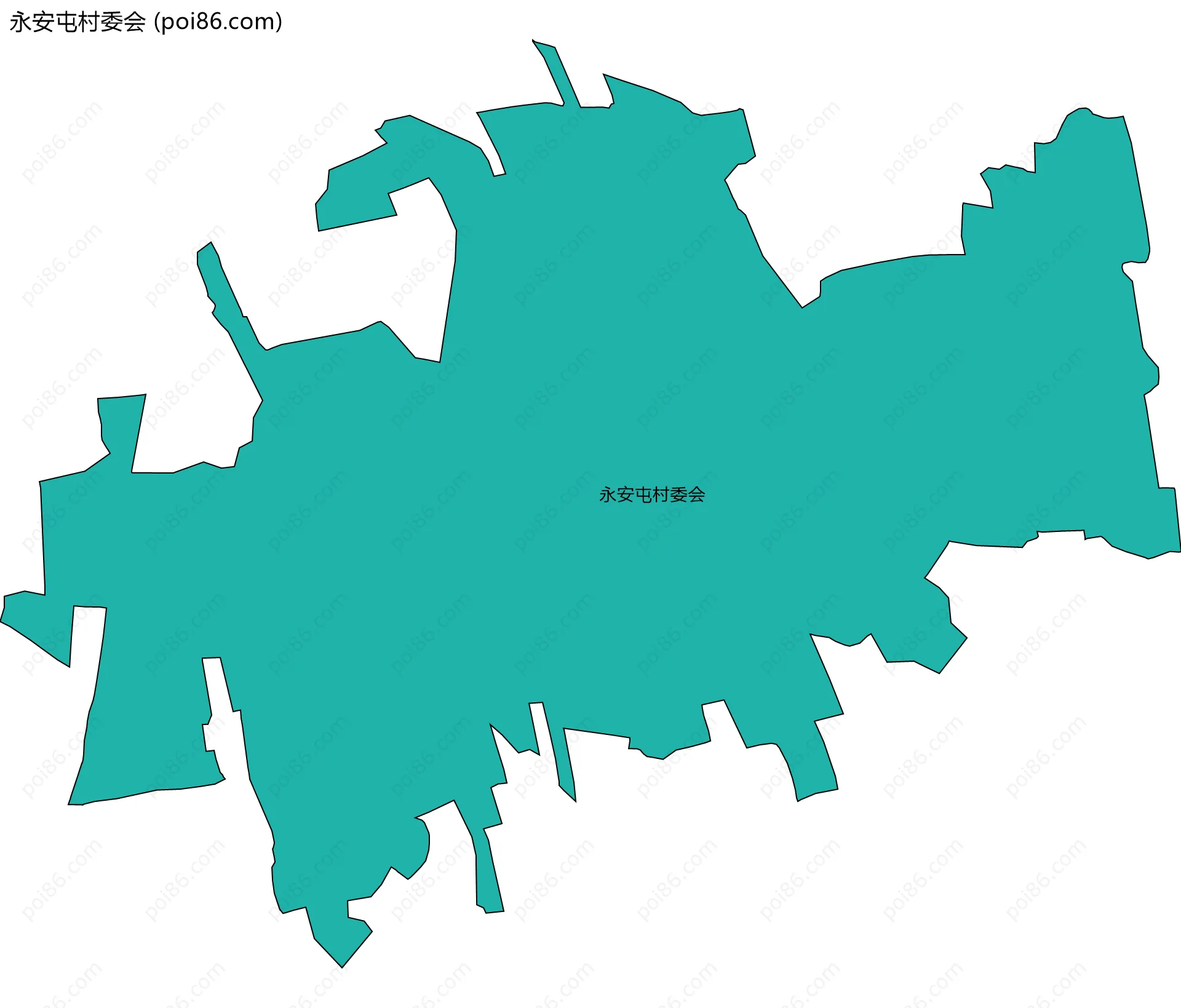 永安屯村委会边界地图