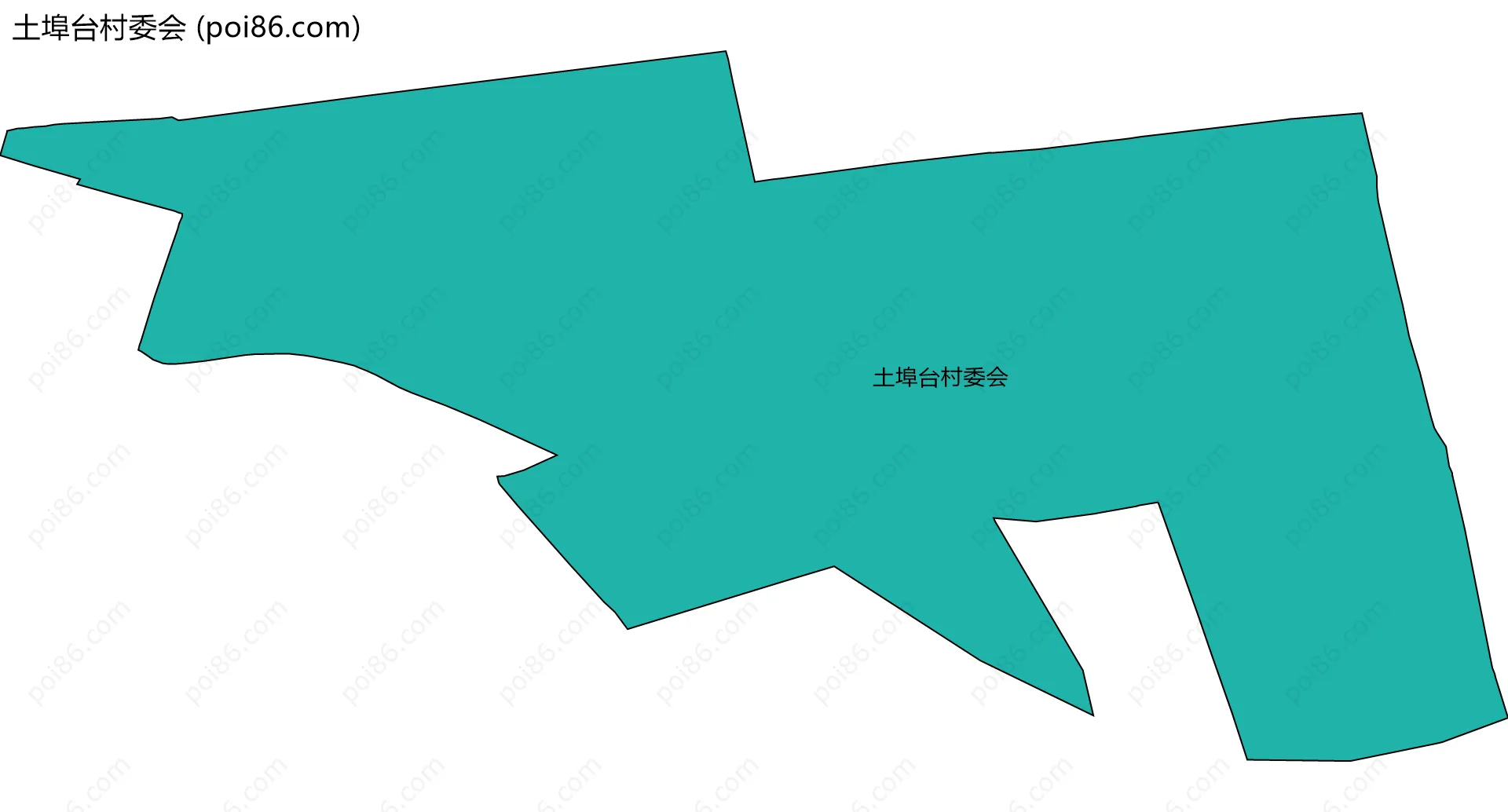 土埠台村委会边界地图
