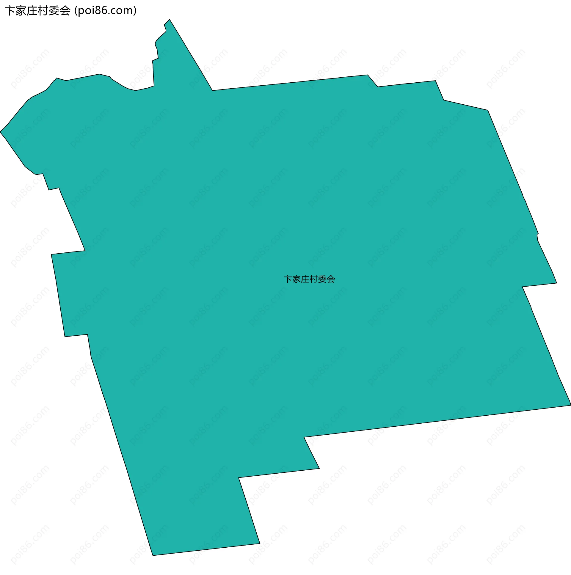 卞家庄村委会边界地图