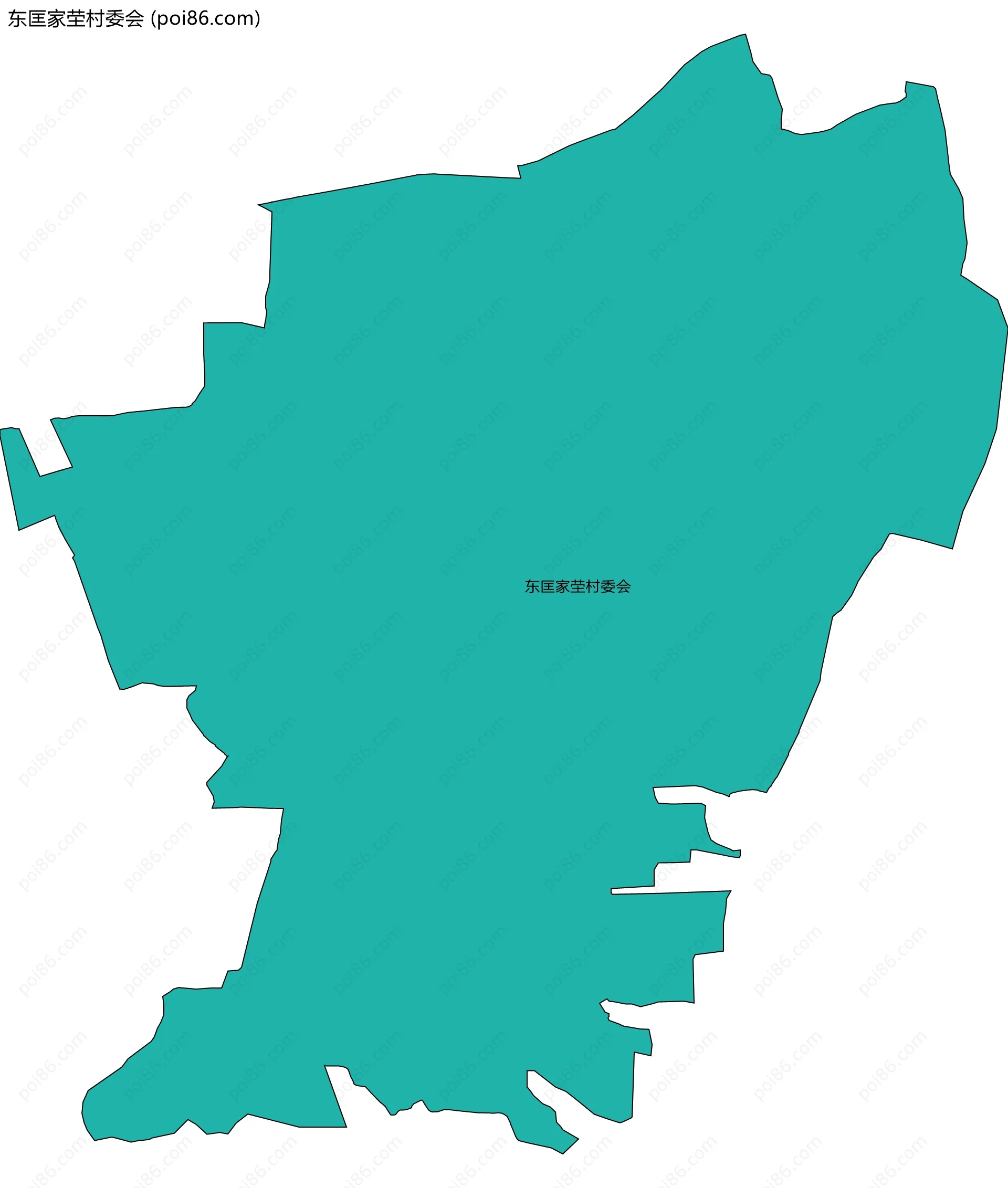 东匡家茔村委会边界地图