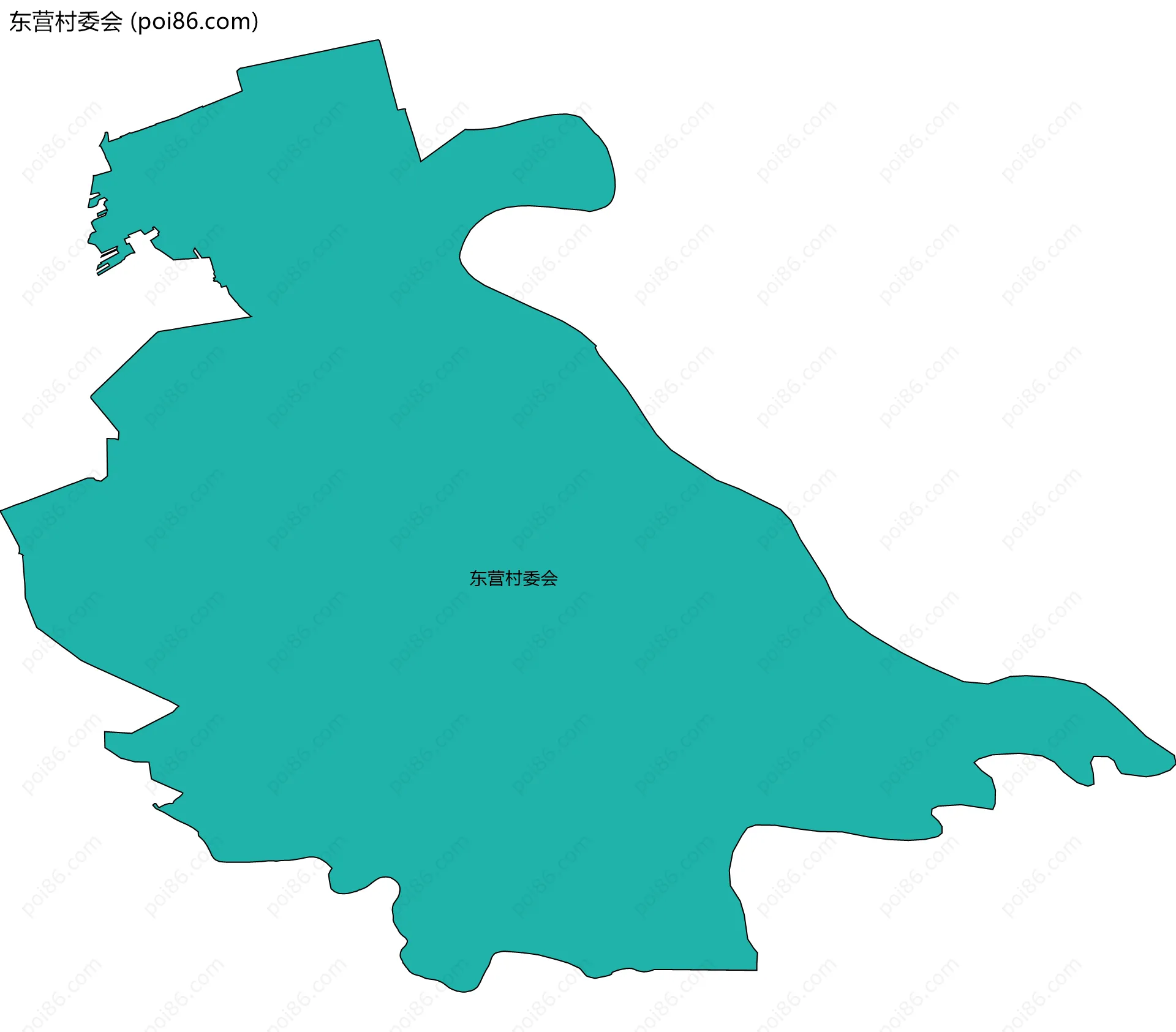 东营村委会边界地图