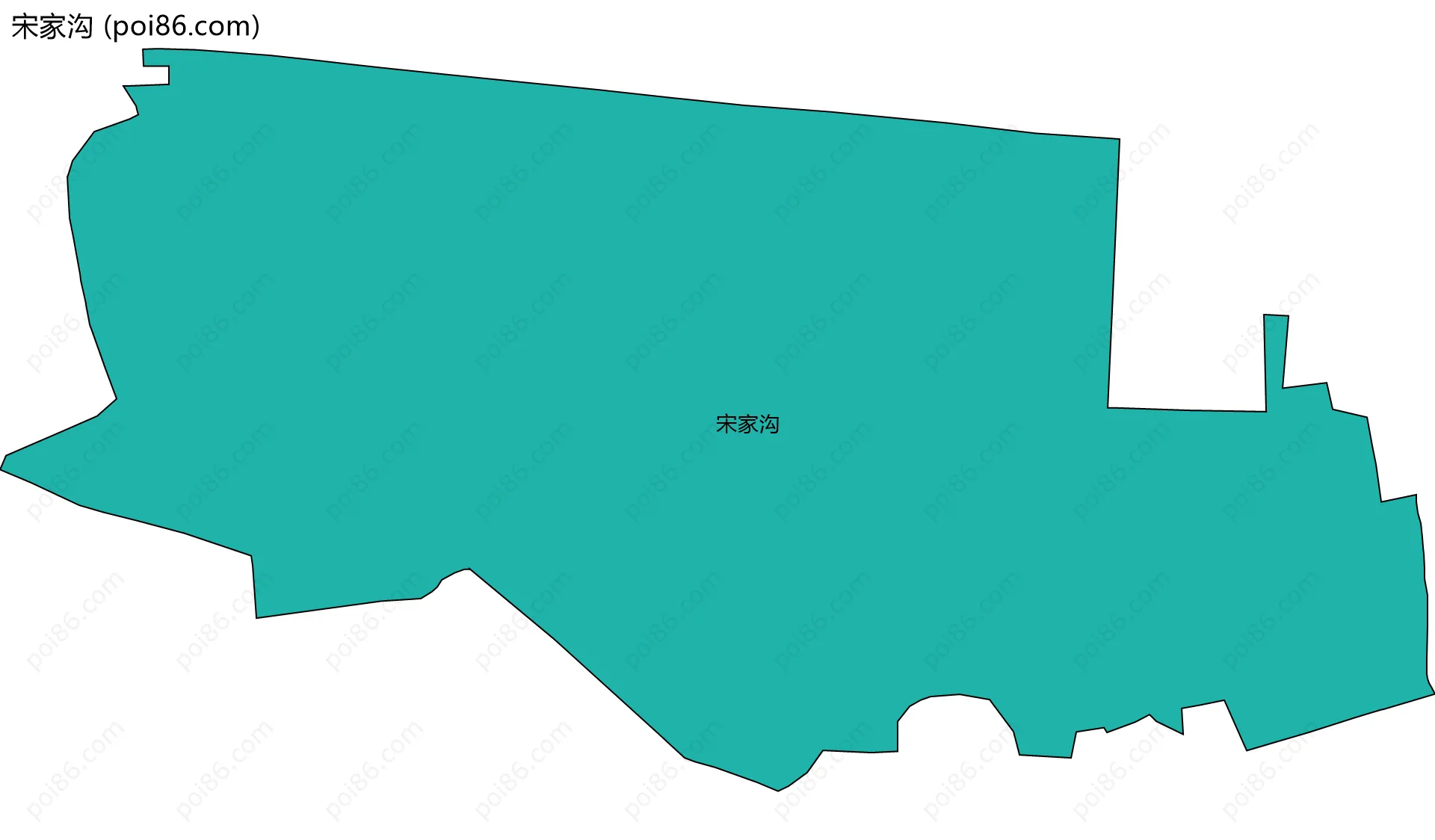 宋家沟边界地图