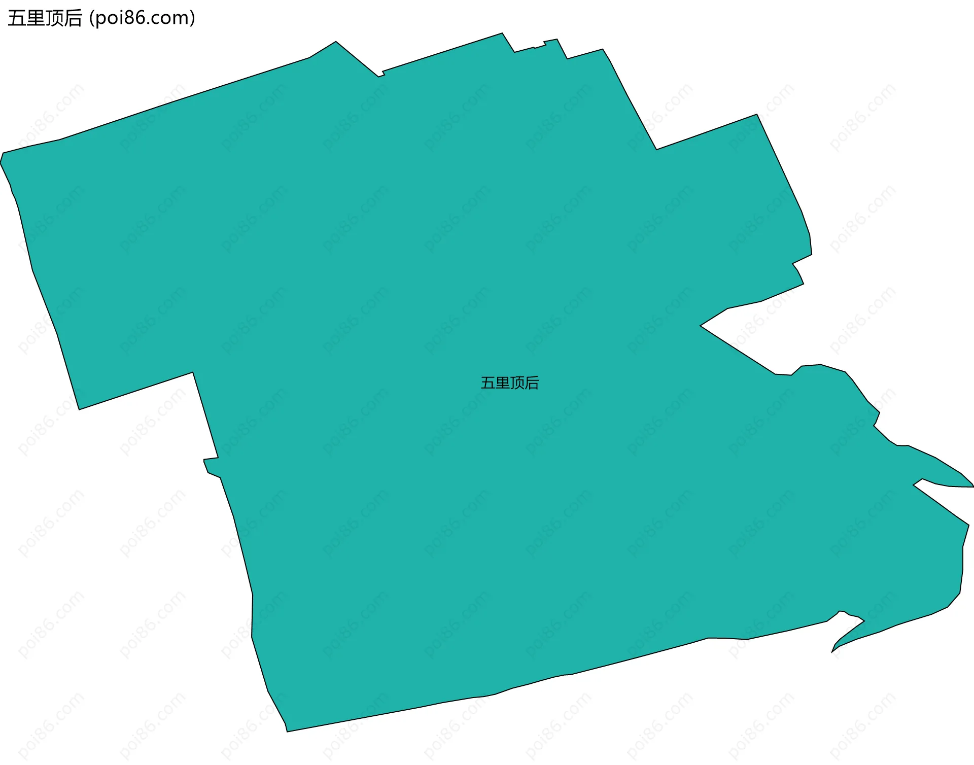 五里顶后边界地图