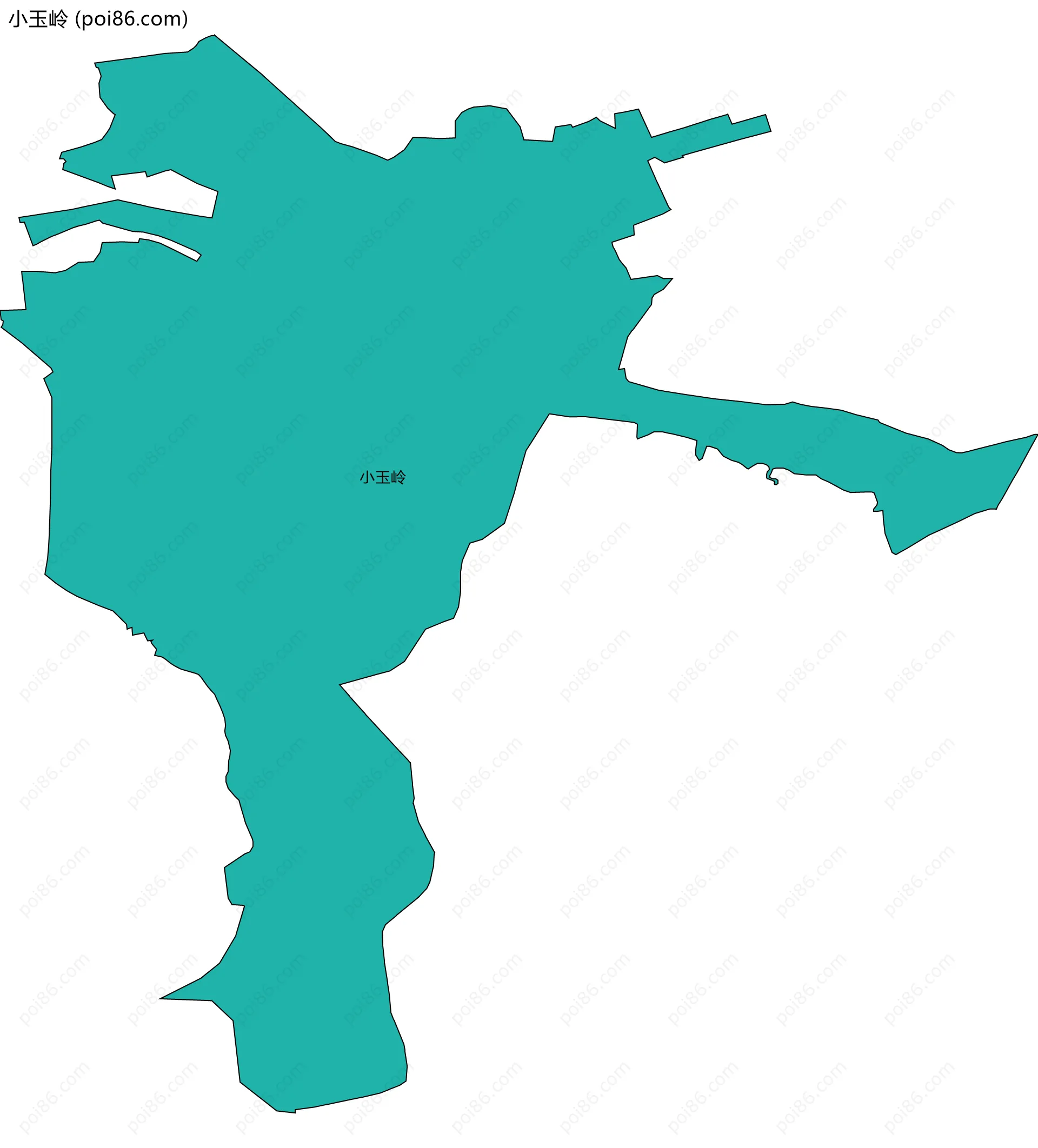 小玉岭边界地图