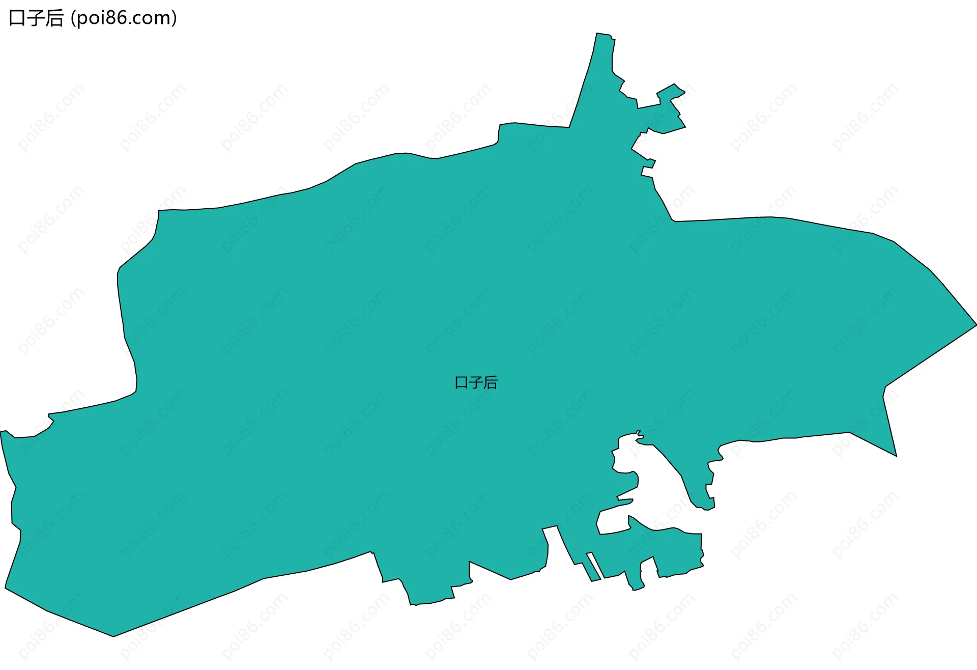 口子后边界地图