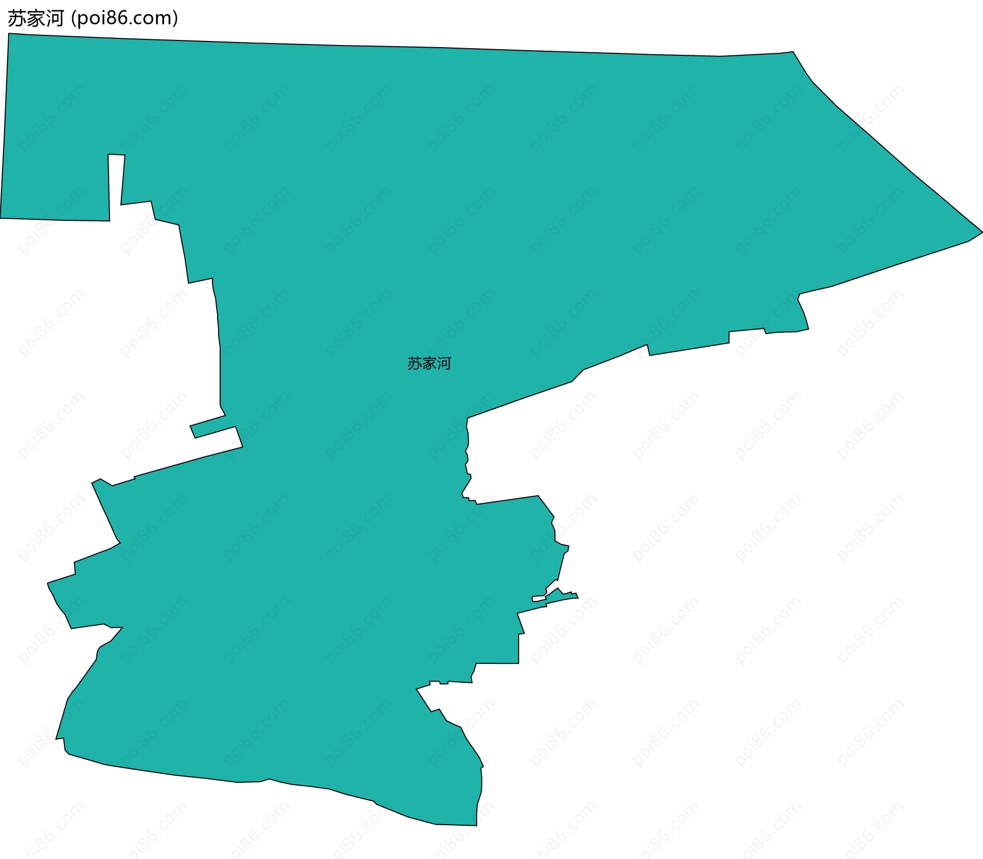 苏家河边界地图