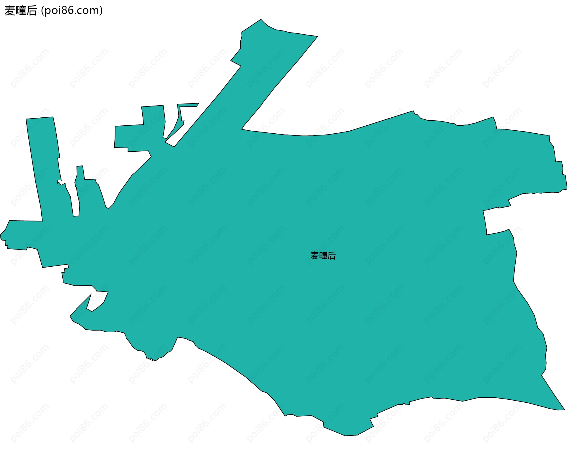 麦疃后边界地图