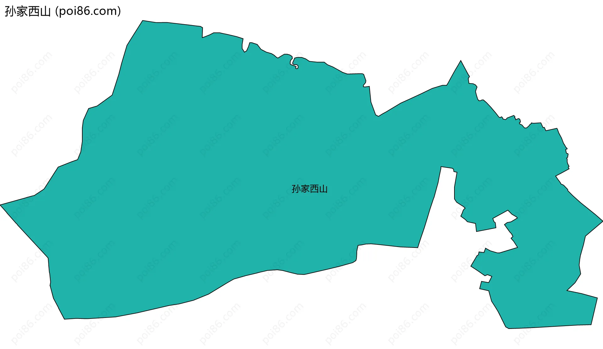 孙家西山边界地图