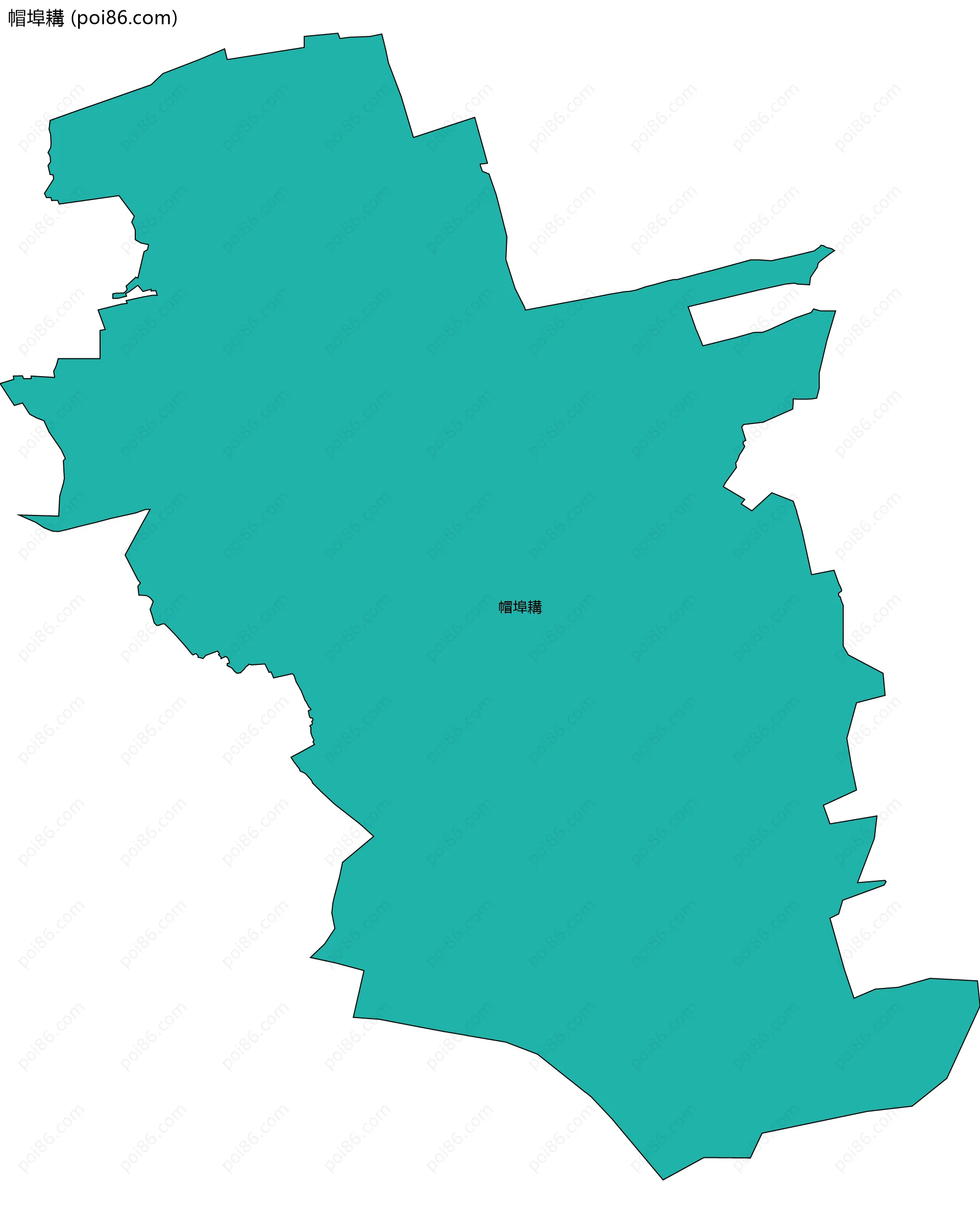 帽埠耩边界地图