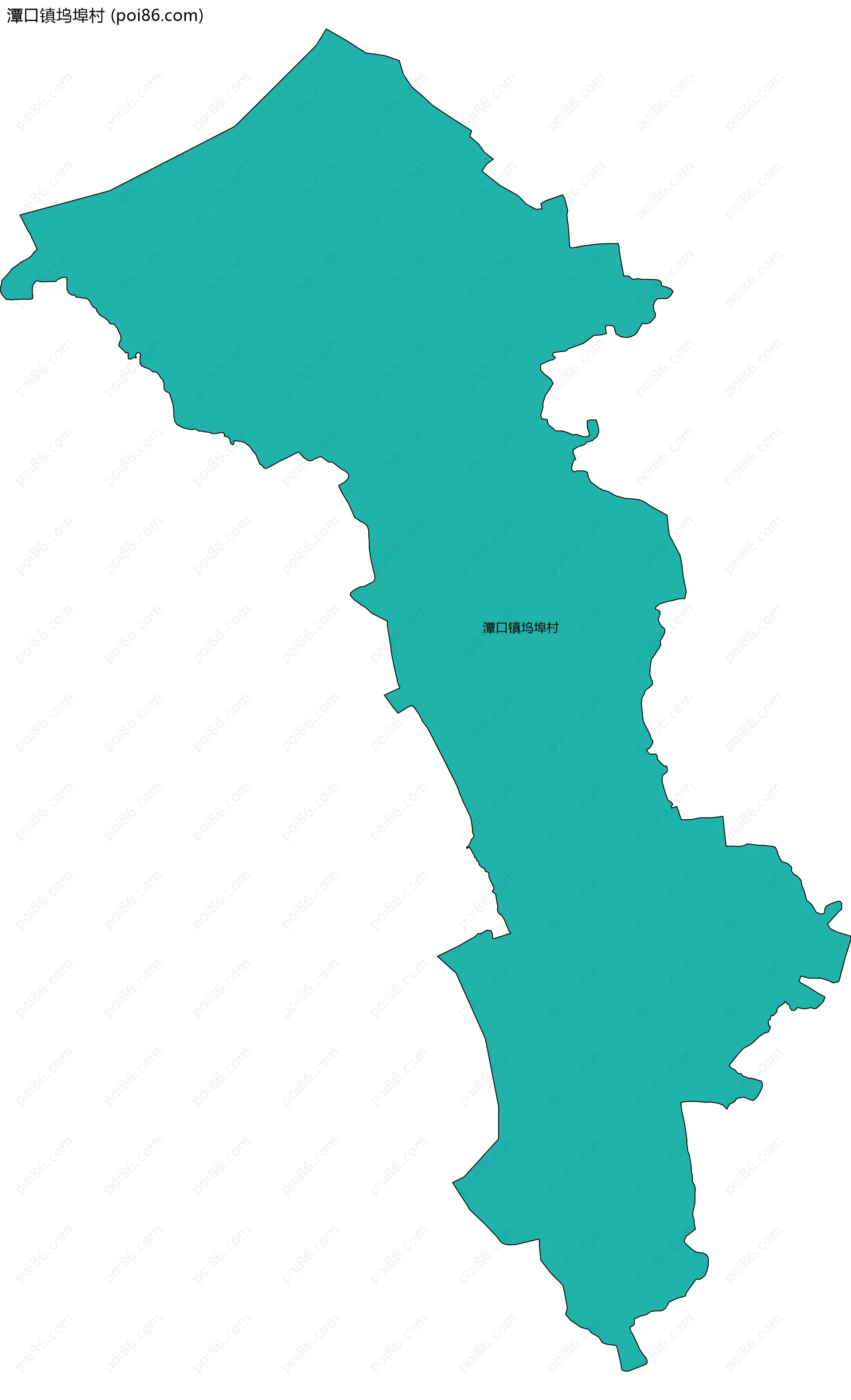 潭口镇坞埠村边界地图