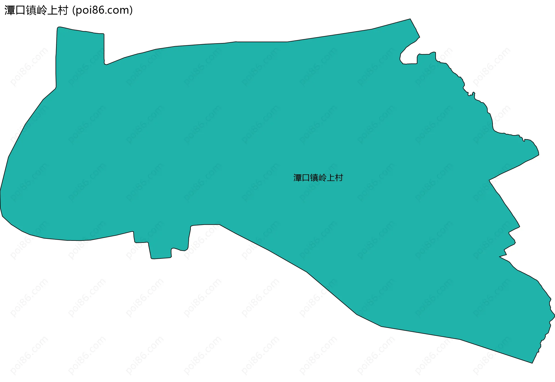 潭口镇岭上村边界地图