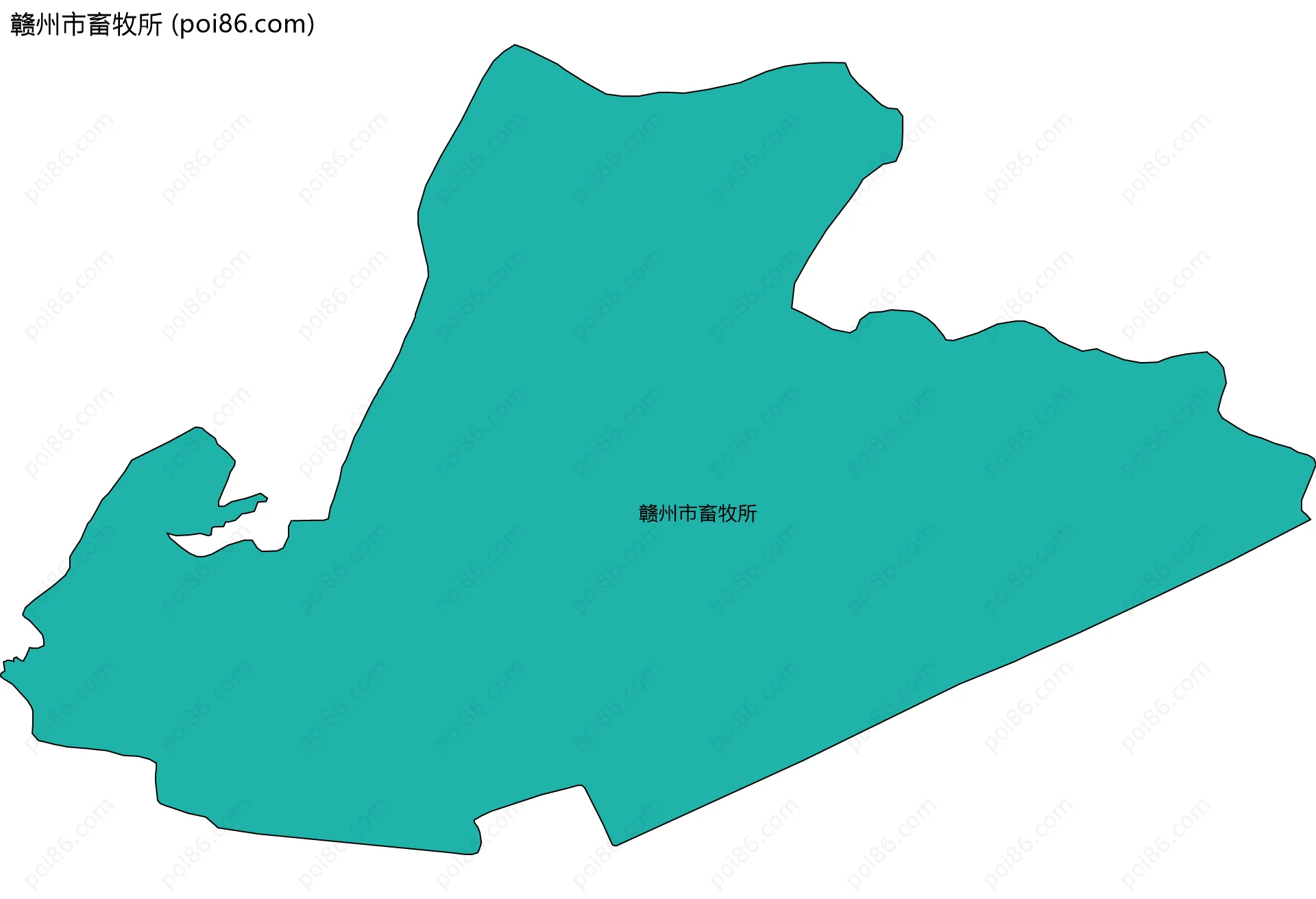赣州市畜牧所边界地图
