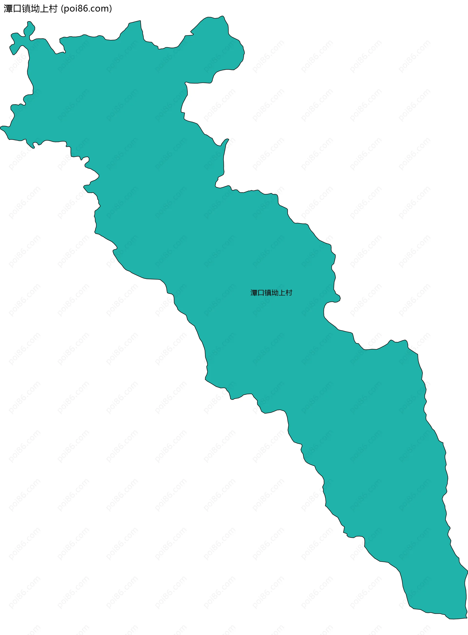 潭口镇坳上村边界地图