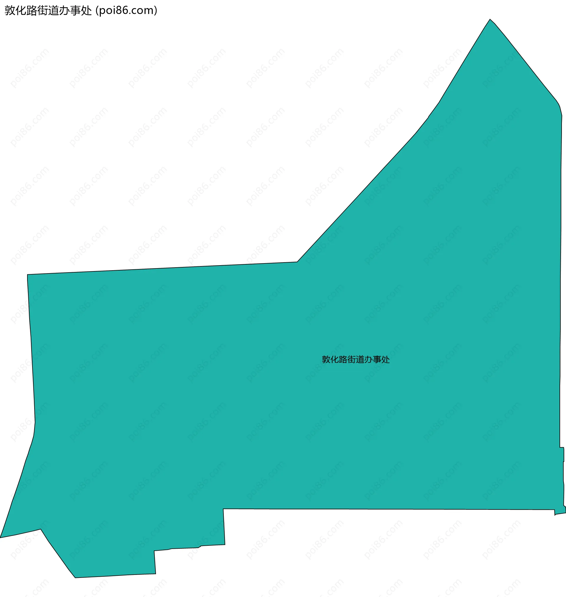 敦化路街道办事处边界地图