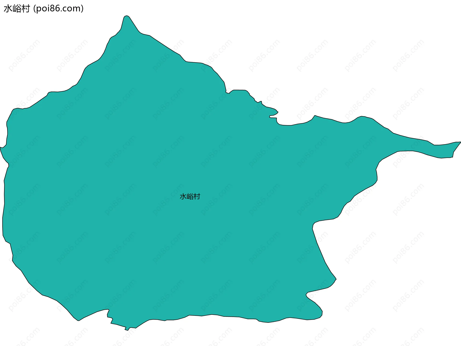 水峪村边界地图