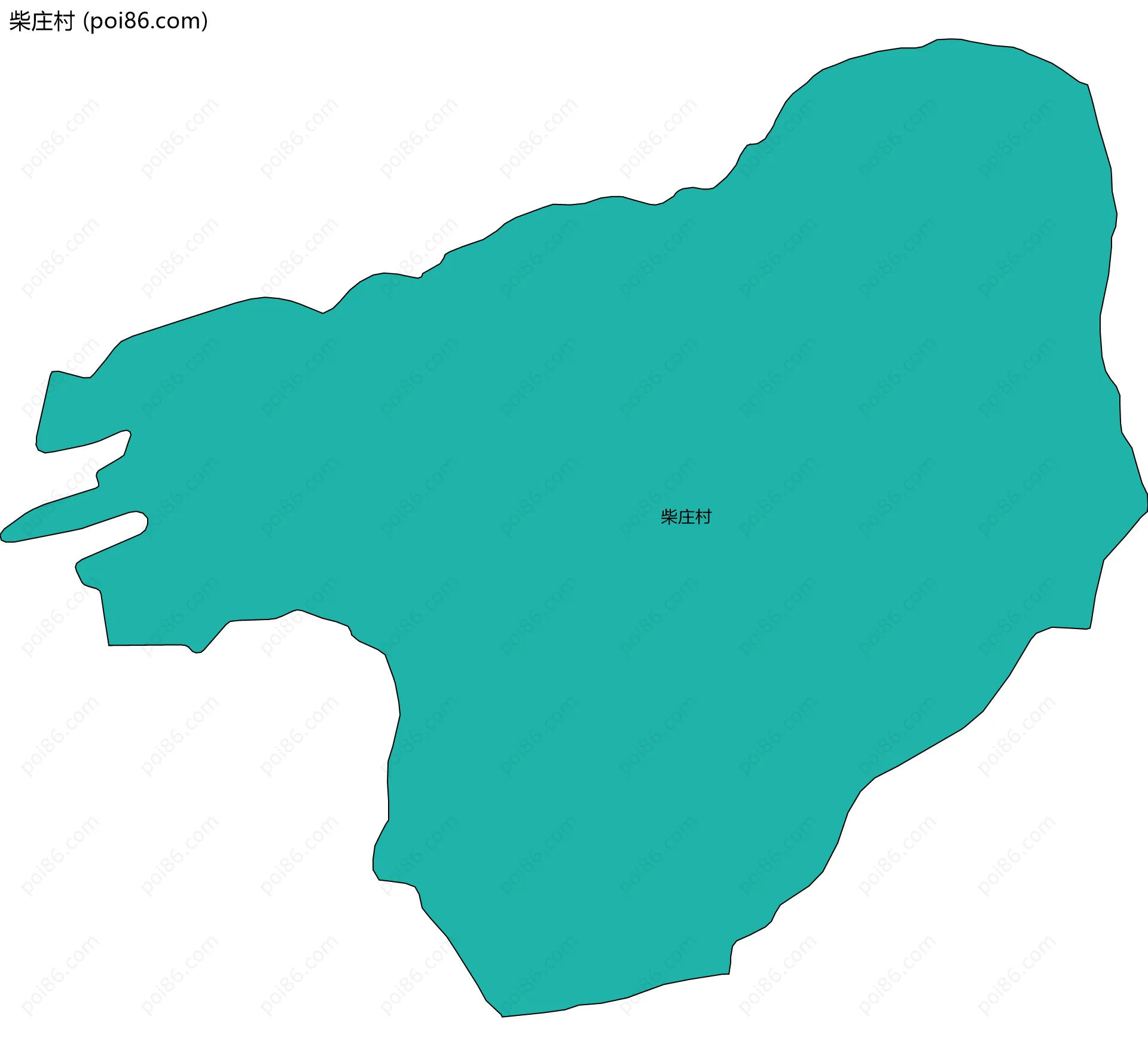 柴庄村边界地图