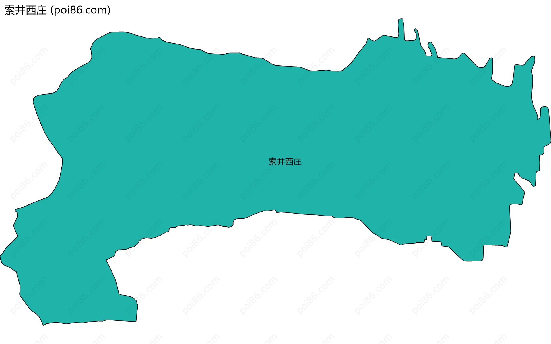 索井西庄边界地图