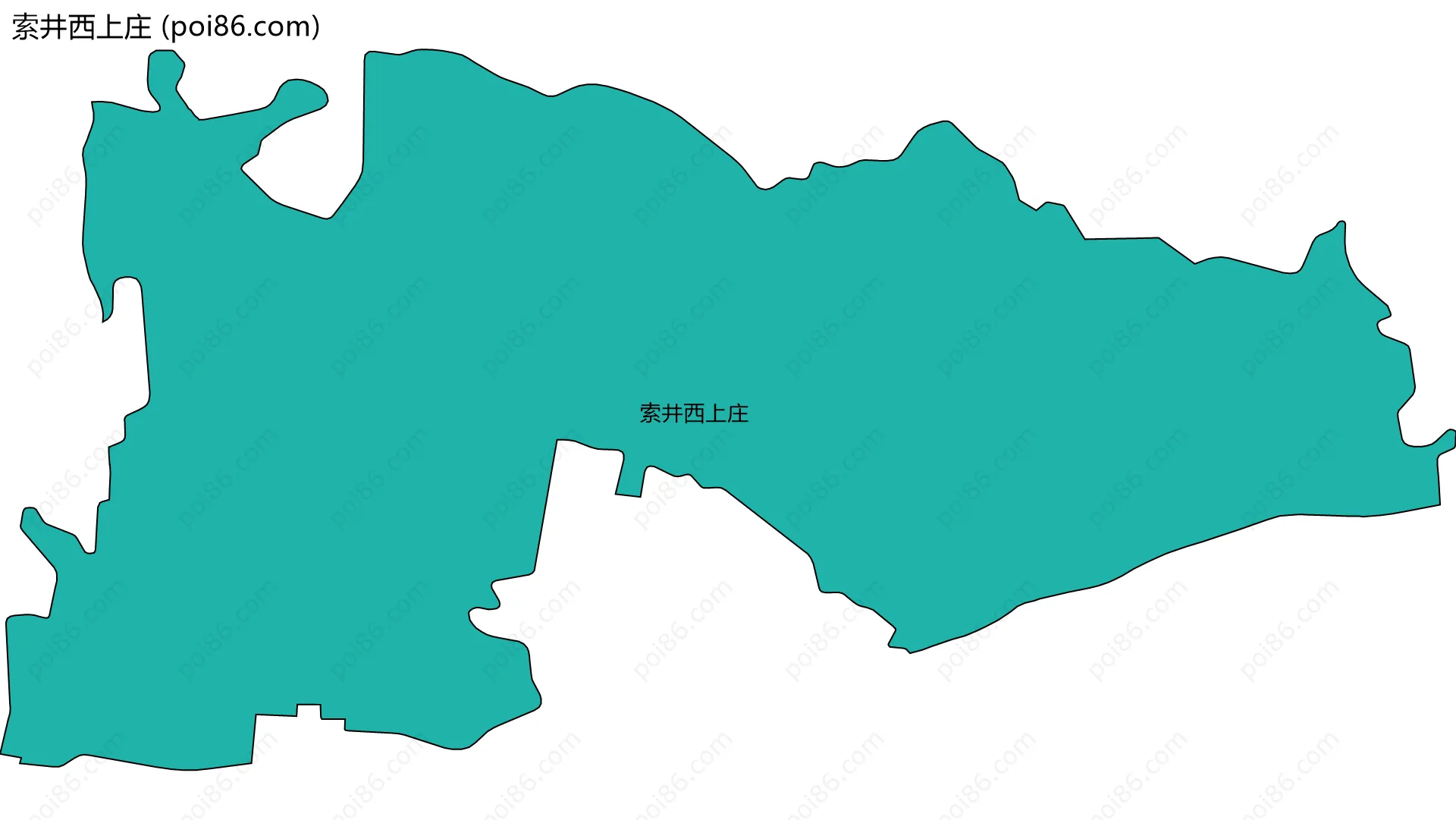 索井西上庄边界地图