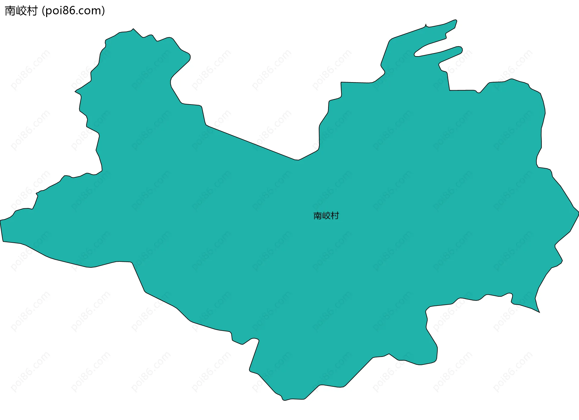 南峧村边界地图