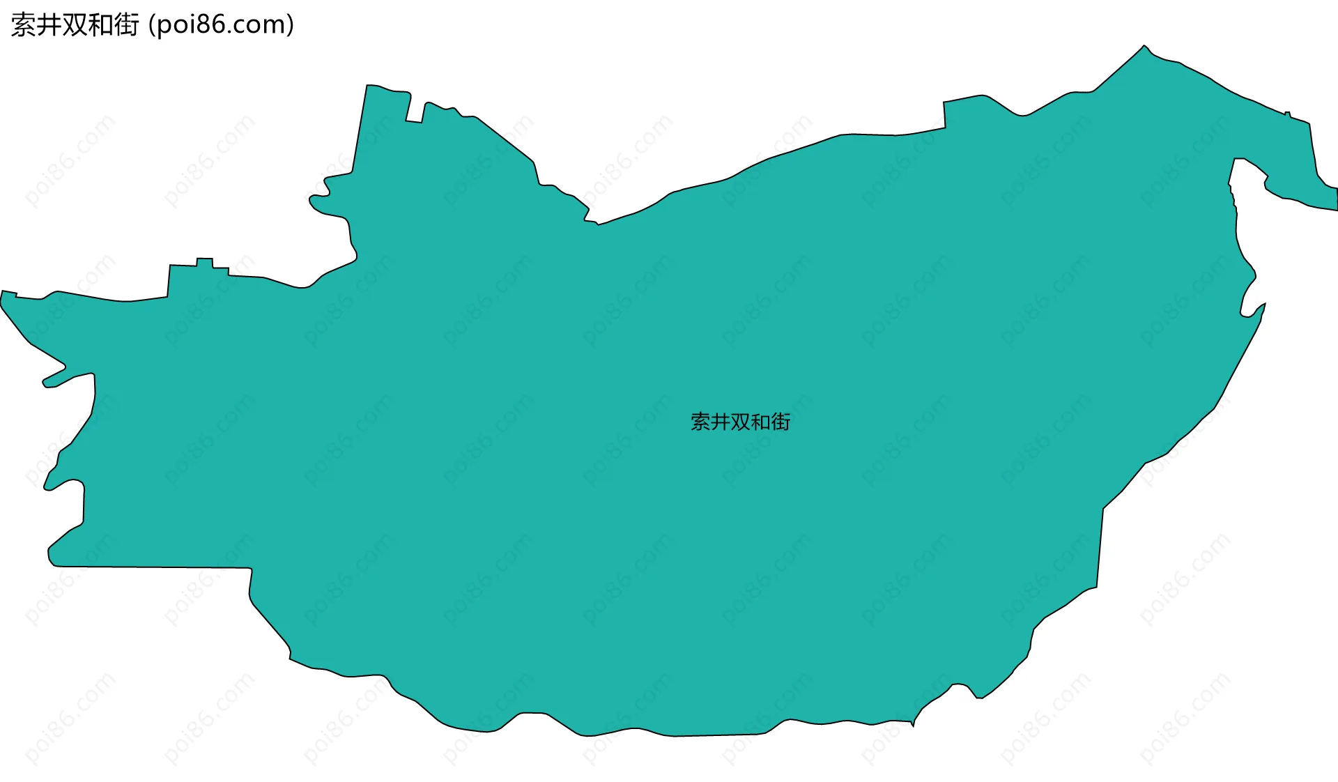 索井双和街边界地图