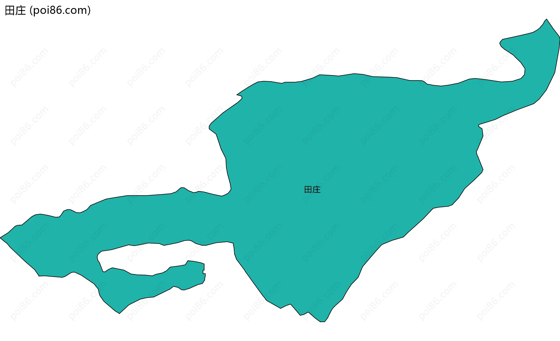 田庄边界地图