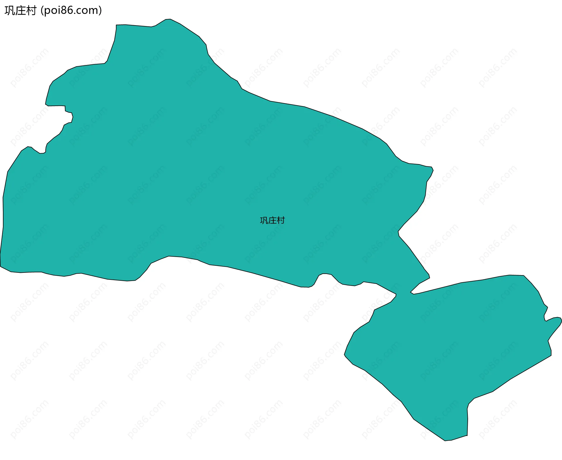 巩庄村边界地图