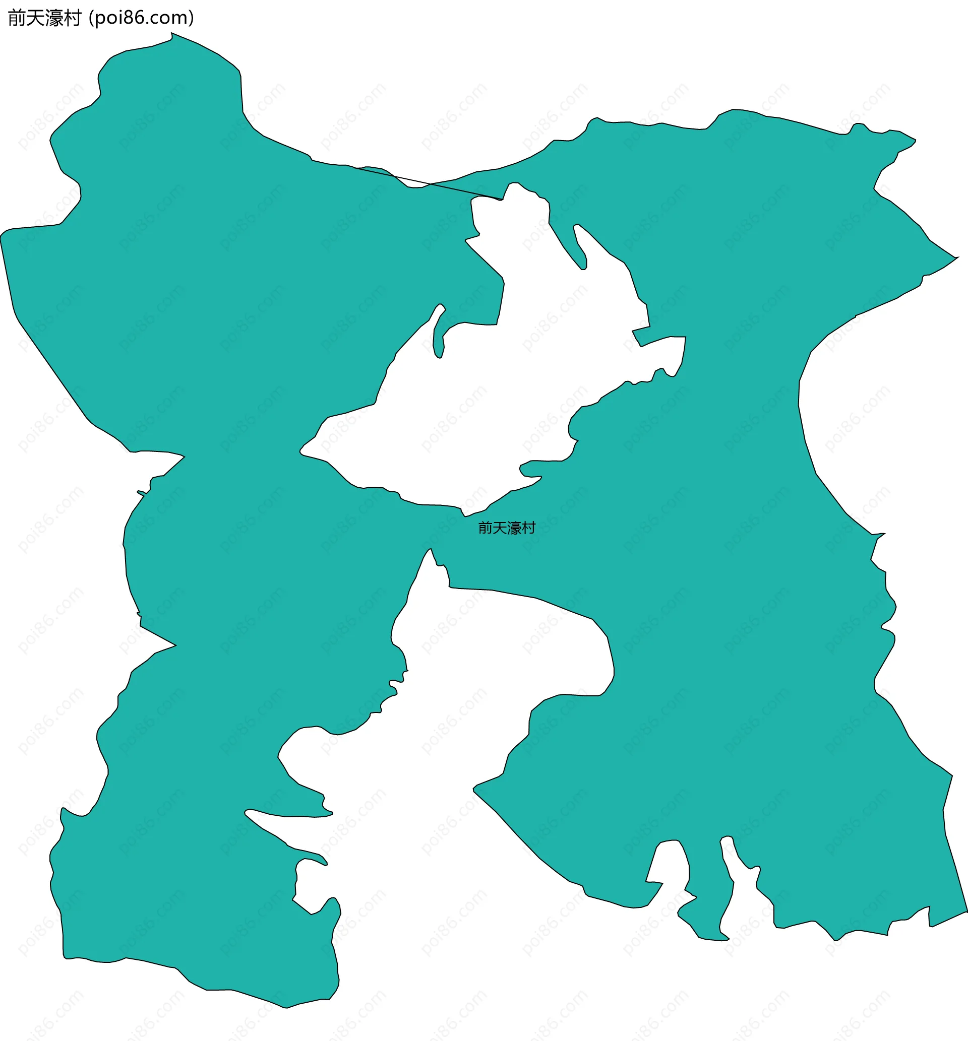 前天濠村边界地图