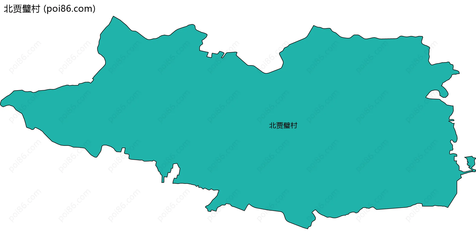 北贾璧村边界地图