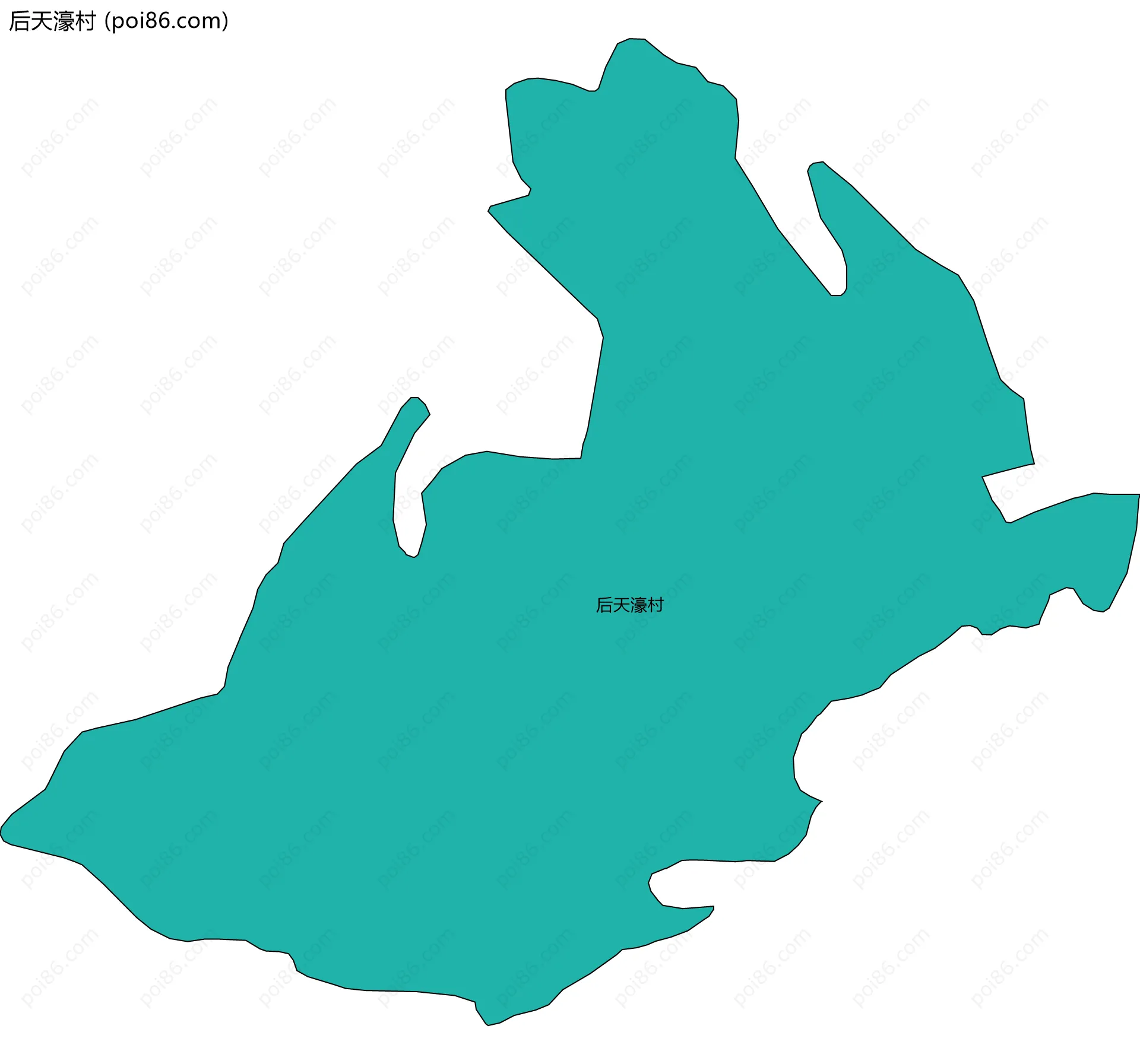 后天濠村边界地图