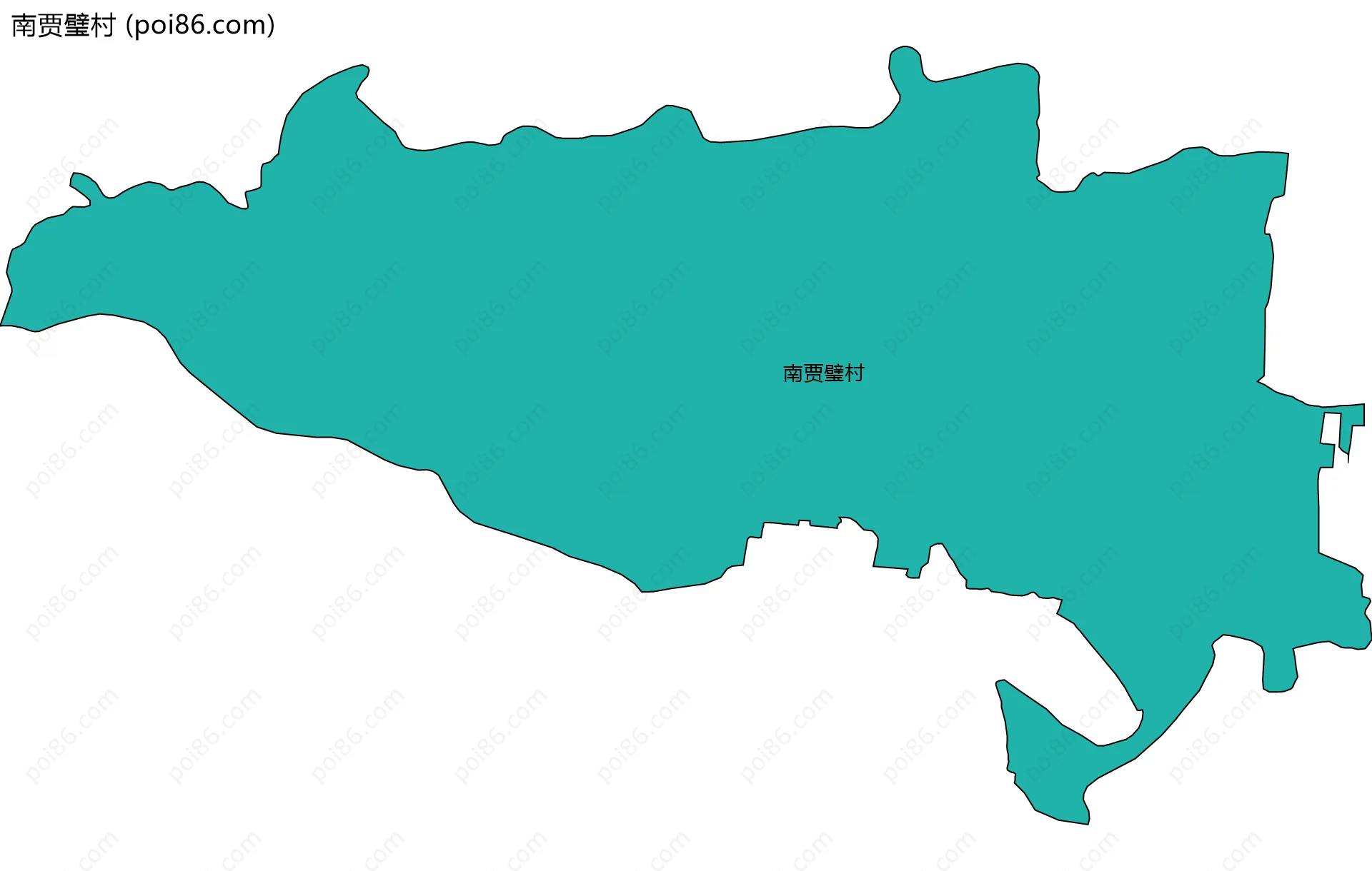 南贾璧村边界地图