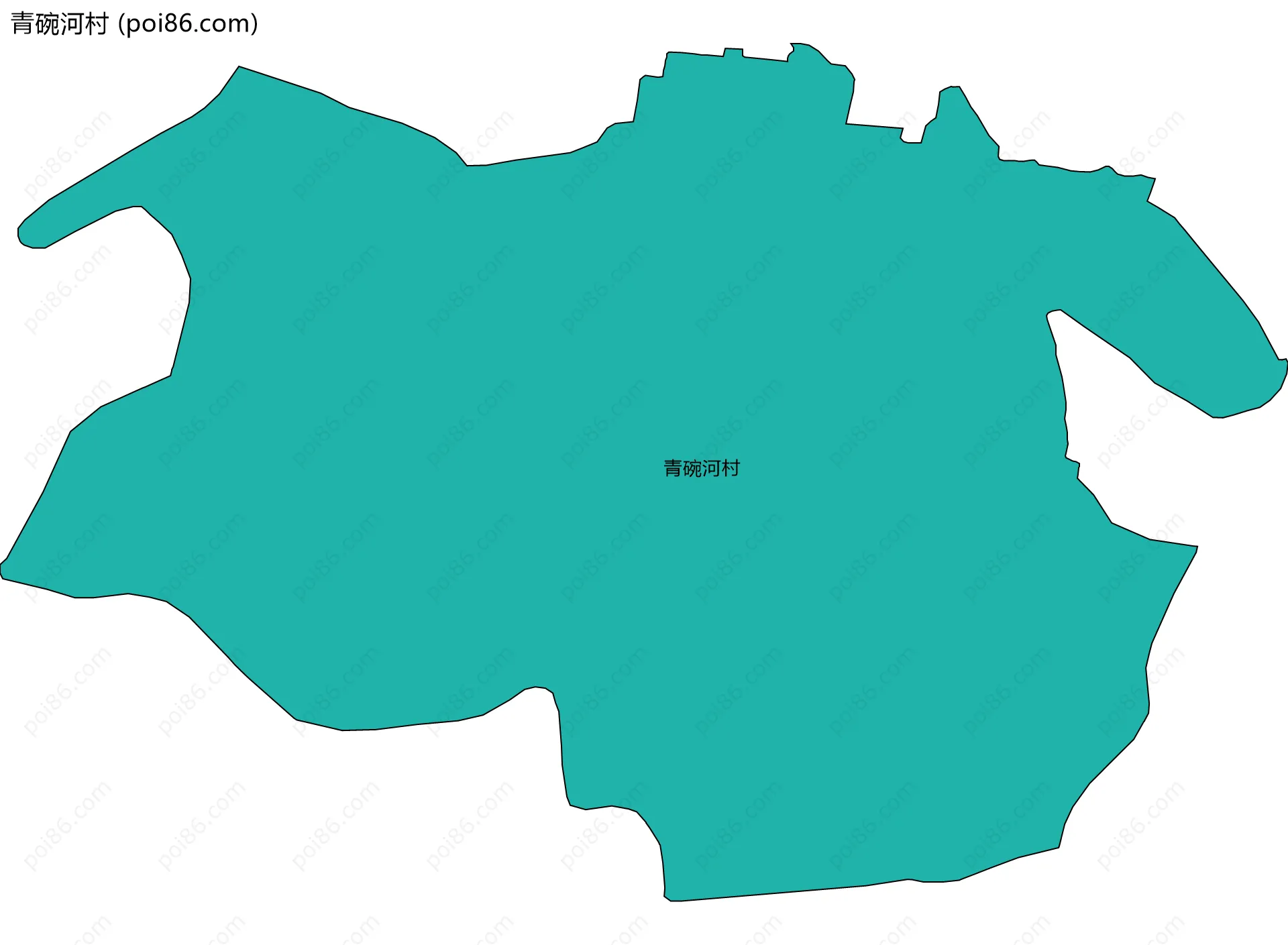 青碗河村边界地图
