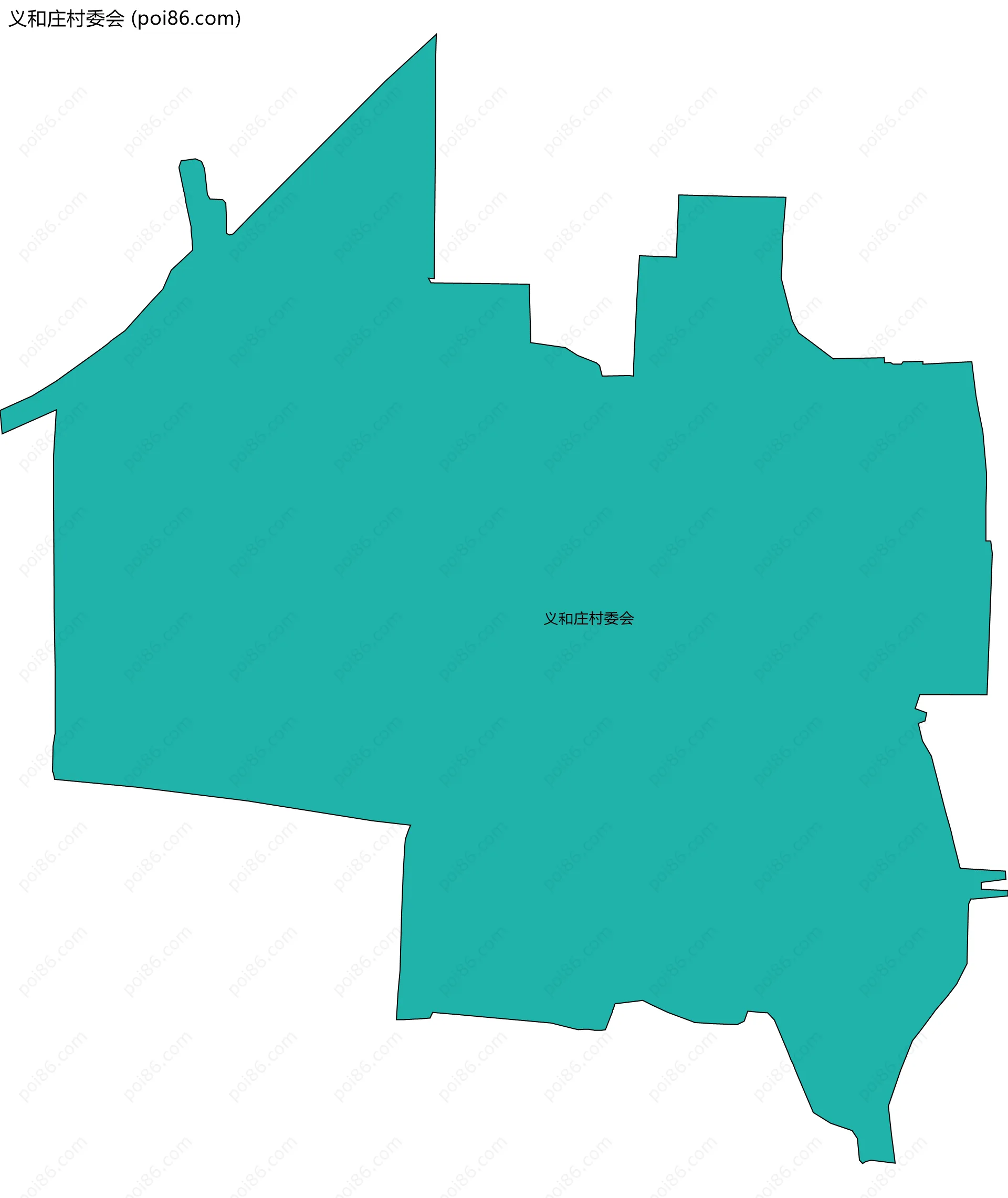 义和庄村委会边界地图
