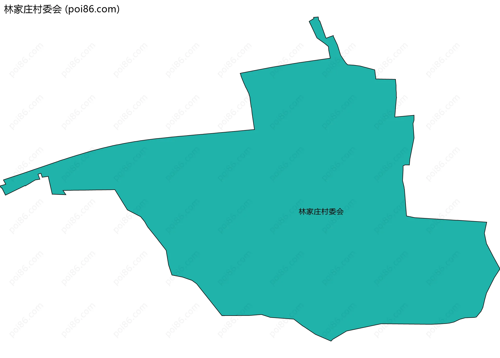林家庄村委会边界地图