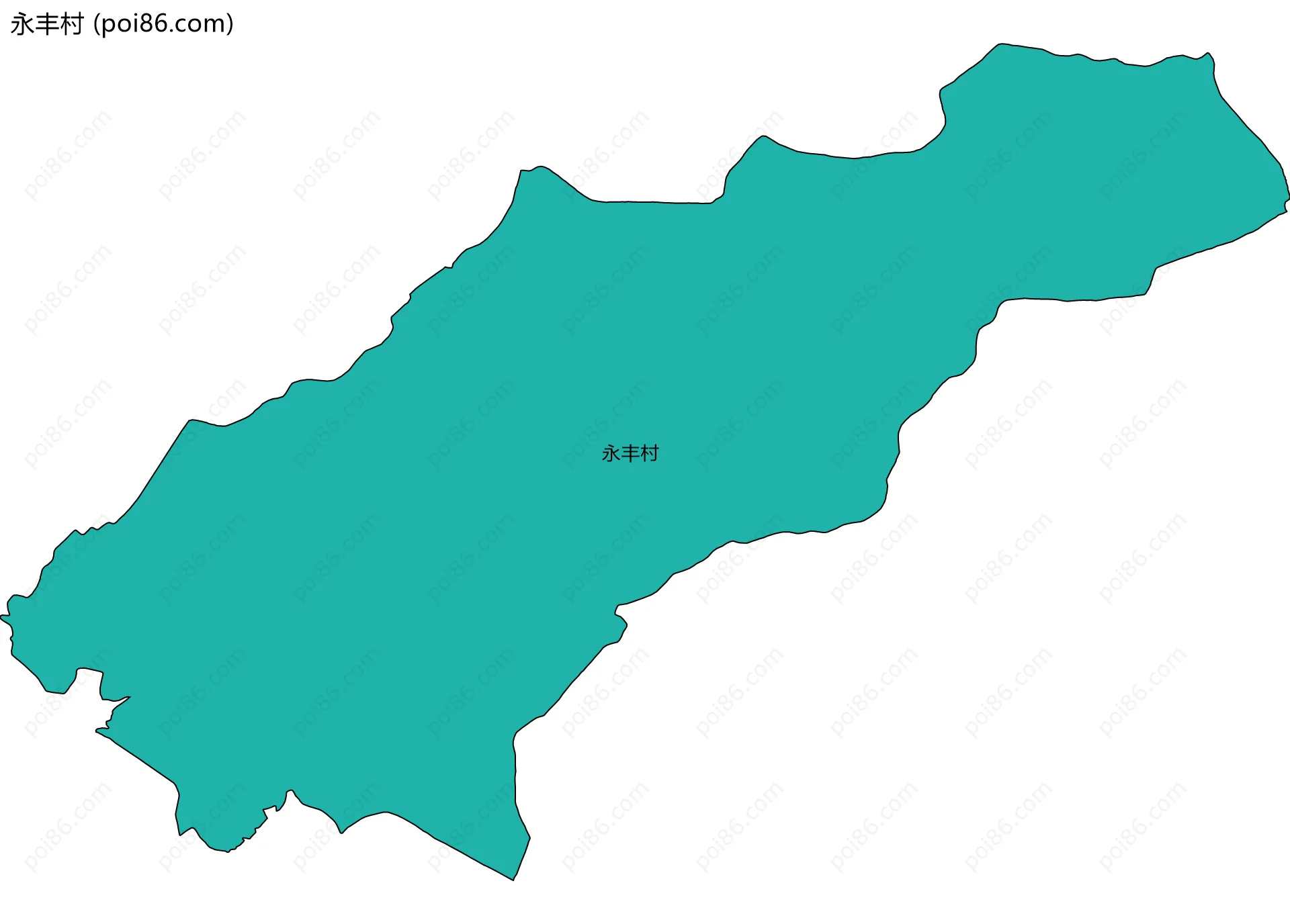 永丰村边界地图