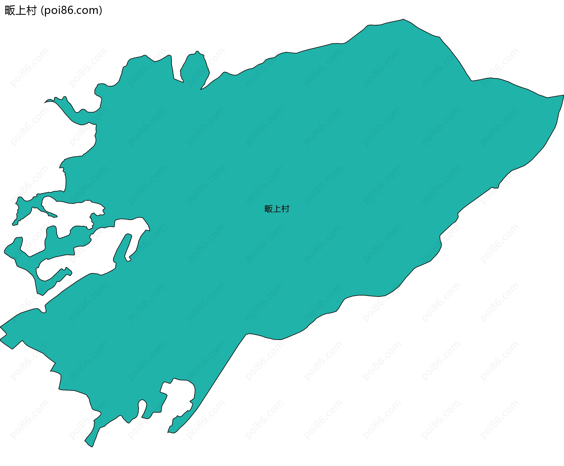 畈上村边界地图