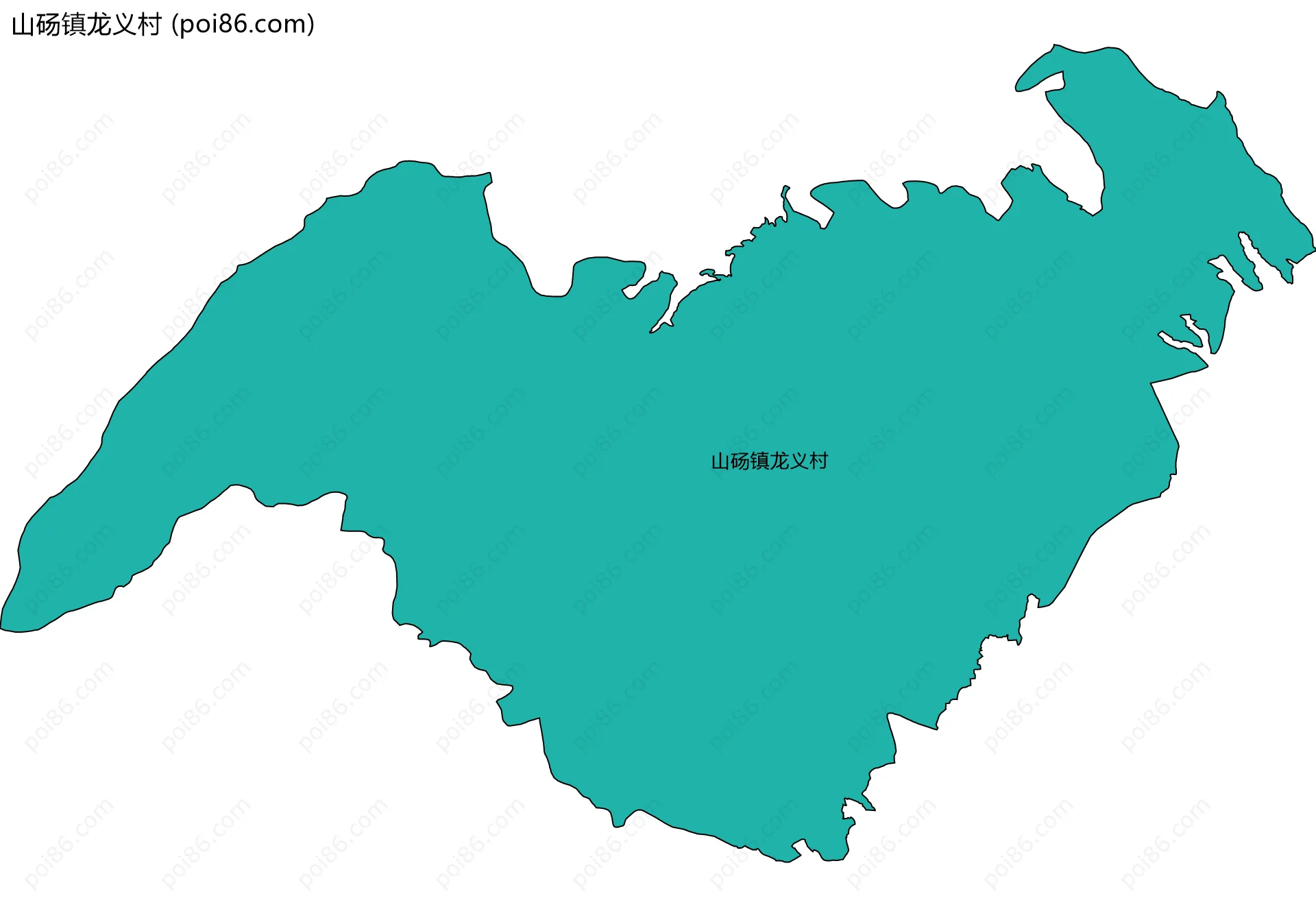 山砀镇龙义村边界地图