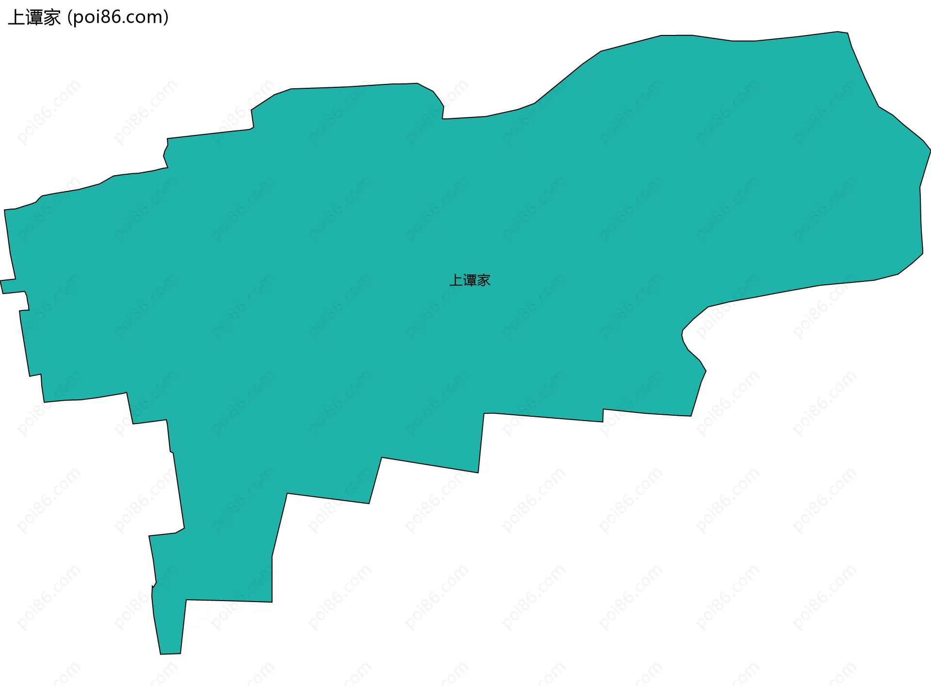 上谭家边界地图
