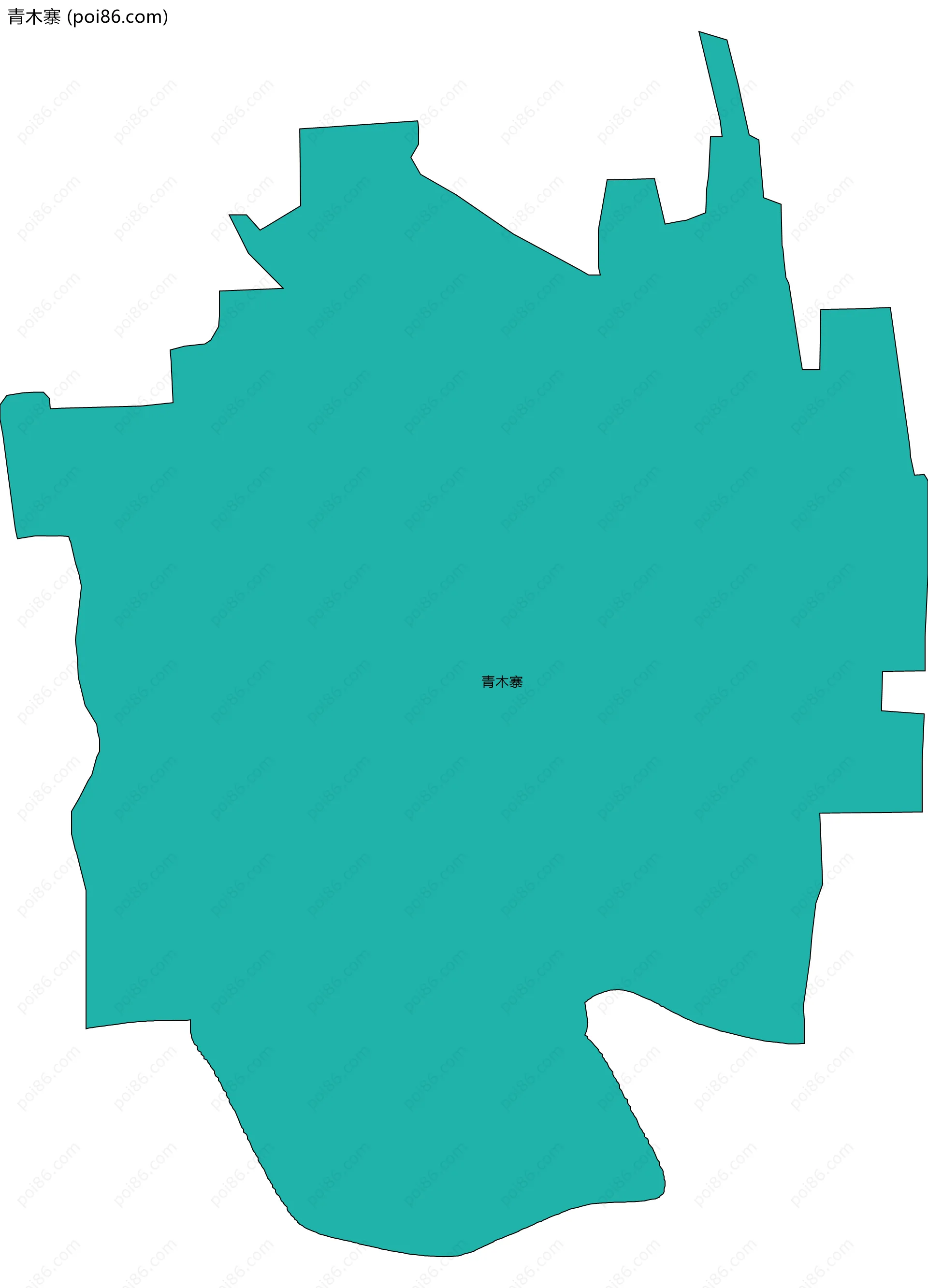 青木寨边界地图