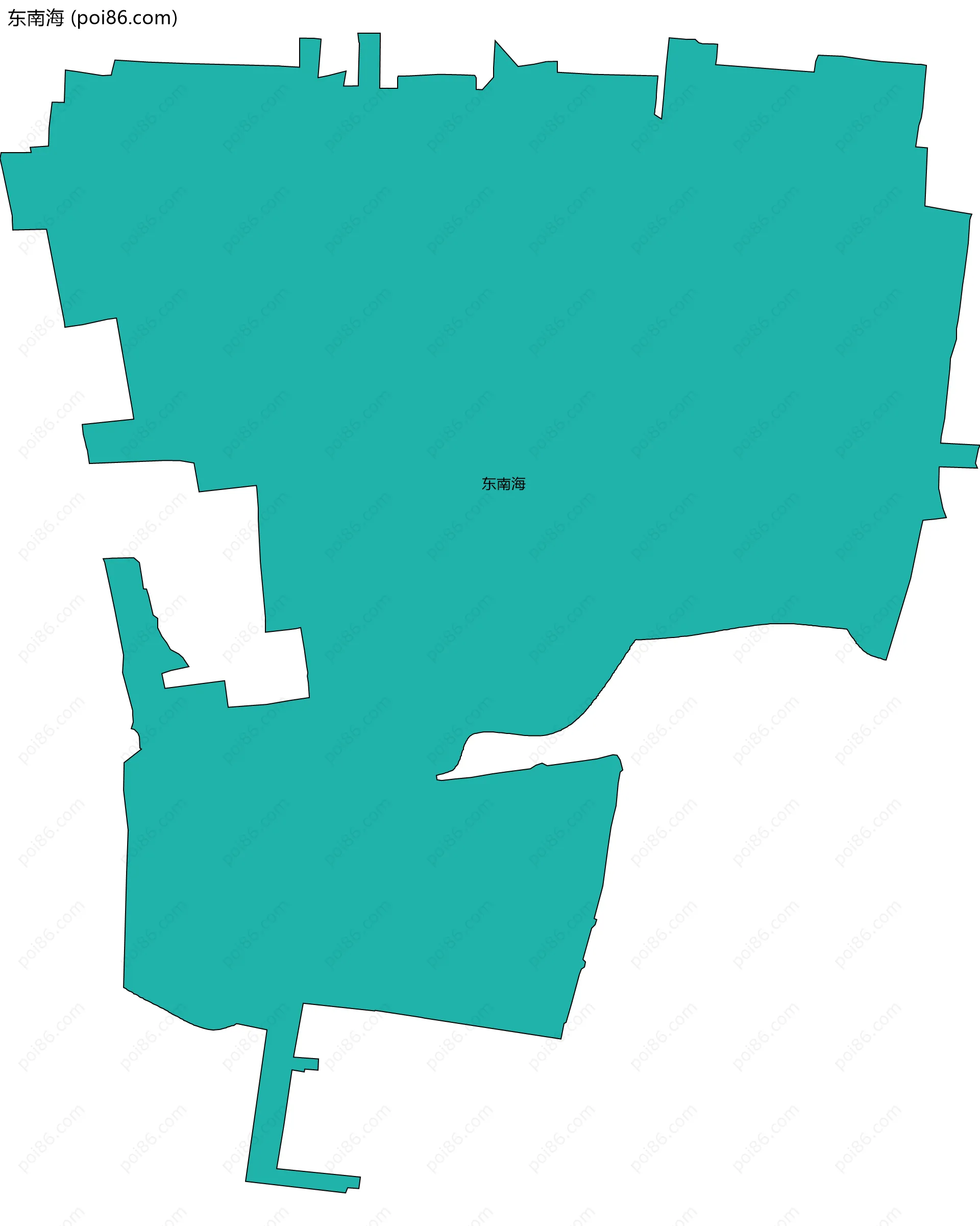东南海边界地图