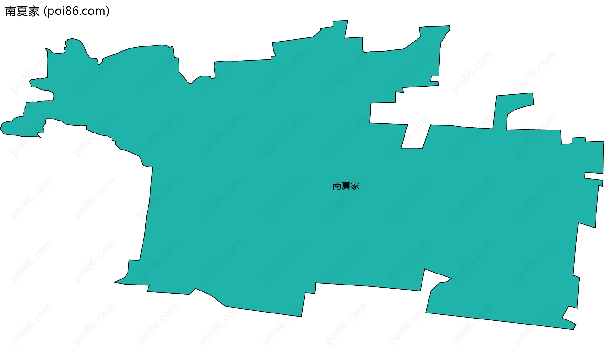 南夏家边界地图