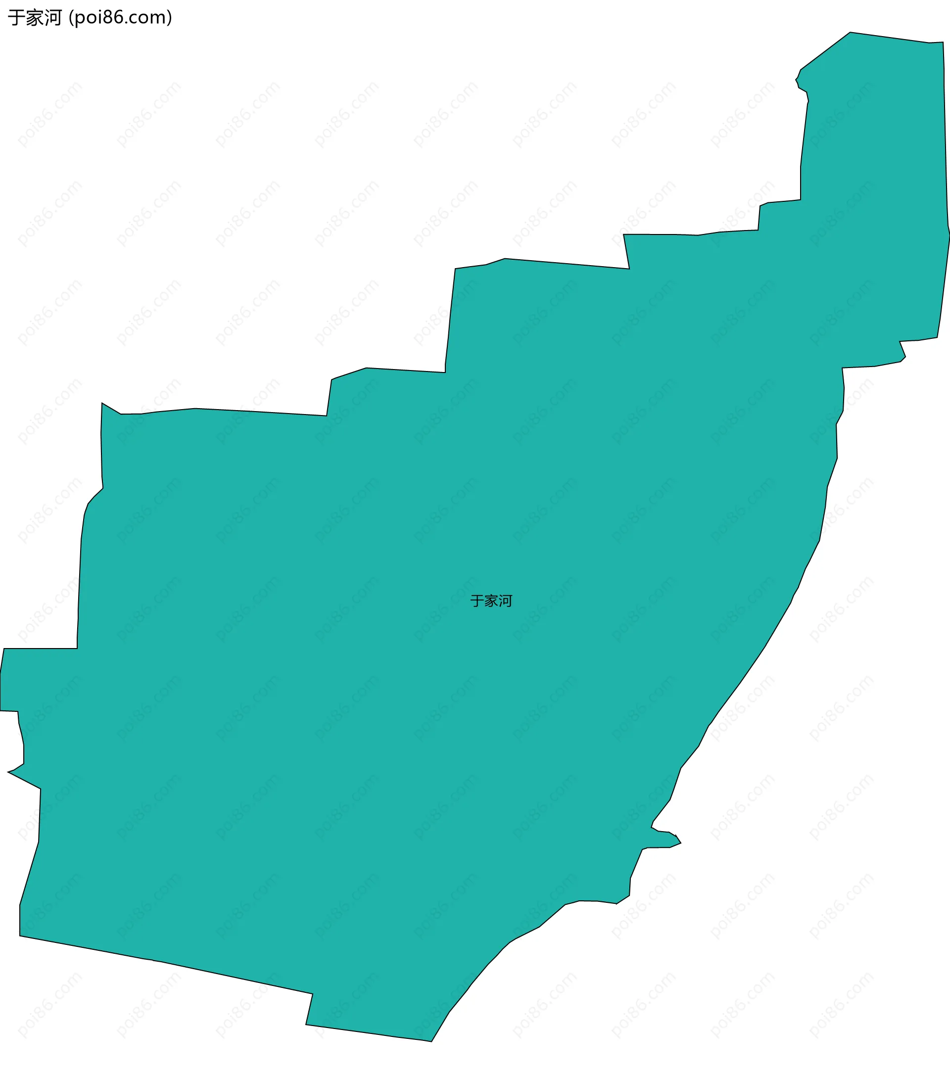 于家河边界地图