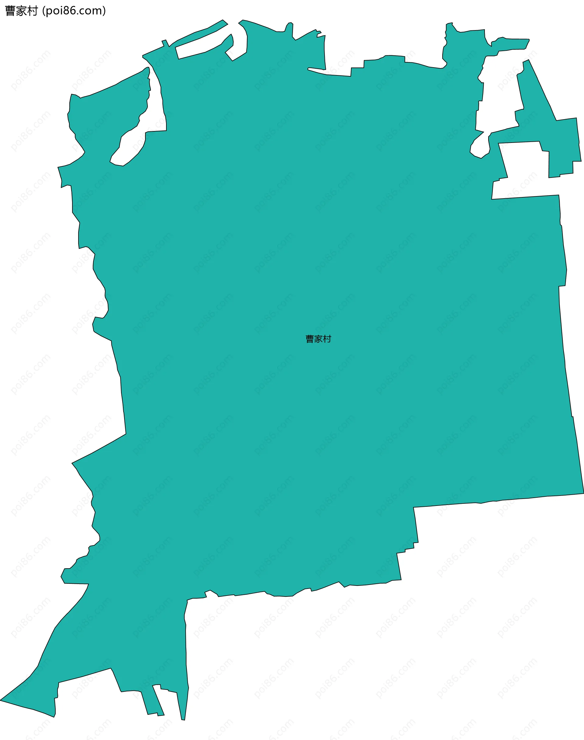 曹家村边界地图